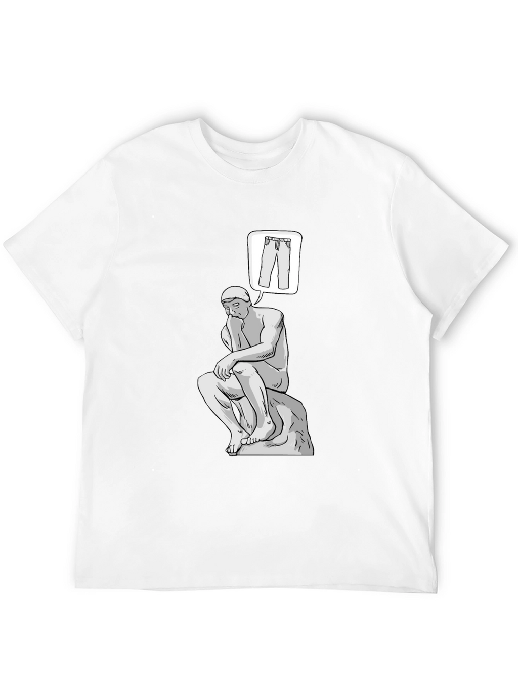 Thinking Man Pants T-Shirt - Philosophy Tee