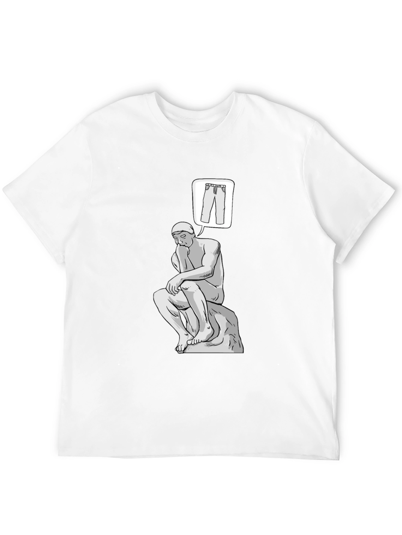 Thinking Man Pants T-Shirt - Philosophy Tee
