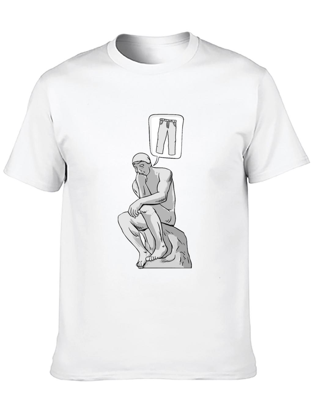 Thinking Man Pants T-Shirt - Philosophy Tee