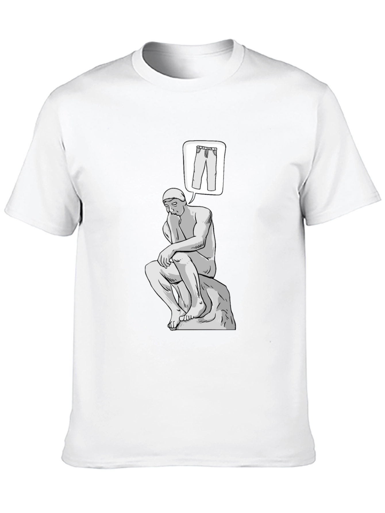 Thinking Man Pants T-Shirt - Philosophy Tee