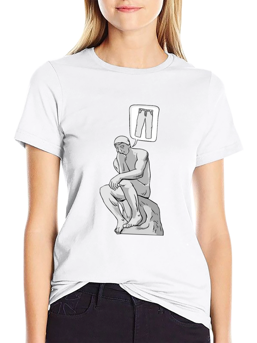 Thinking Man Pants T-Shirt - Philosophy Tee