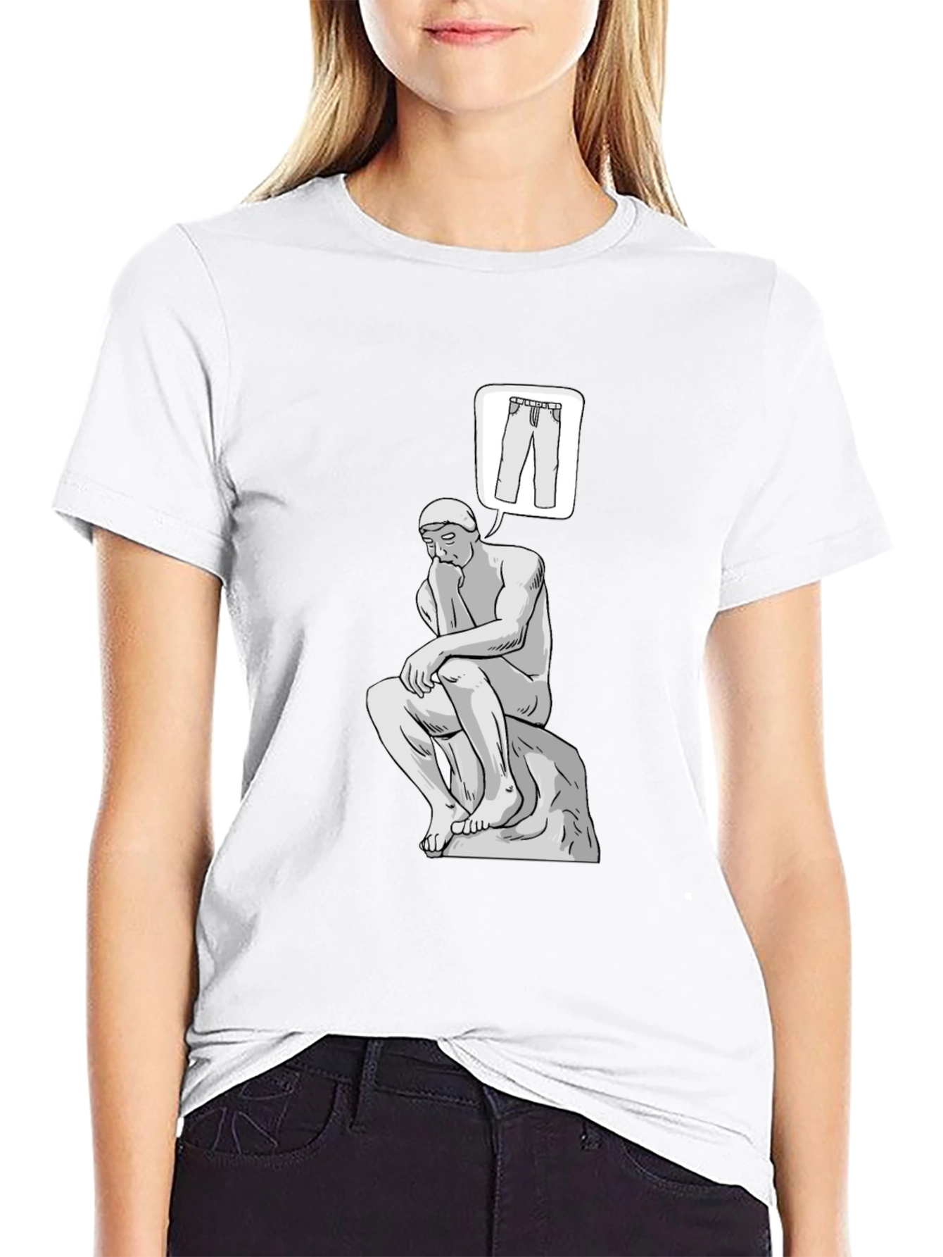 Thinking Man Pants T-Shirt - Philosophy Tee