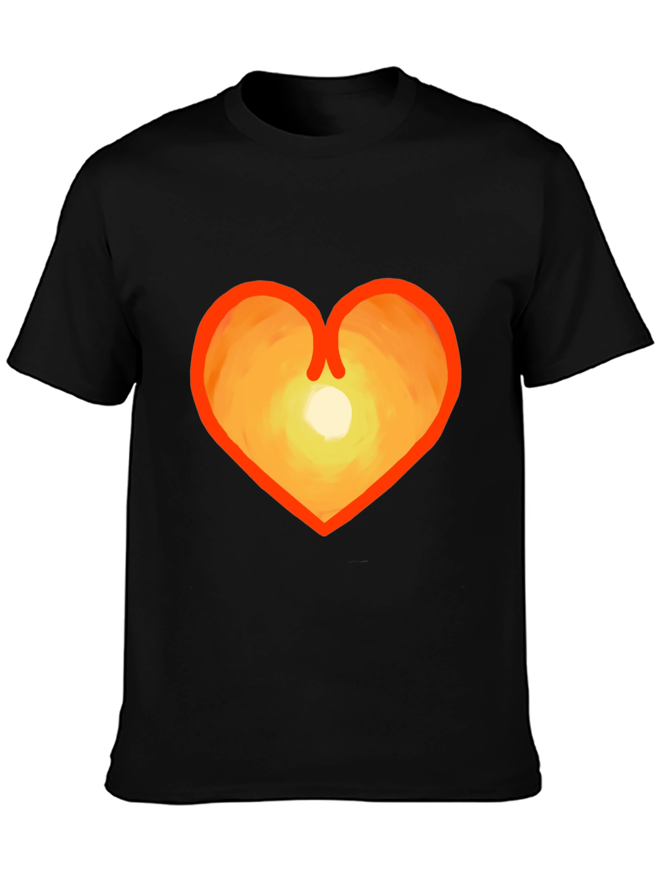 Heart Sunset Graphic Tee - Stylish & Unique