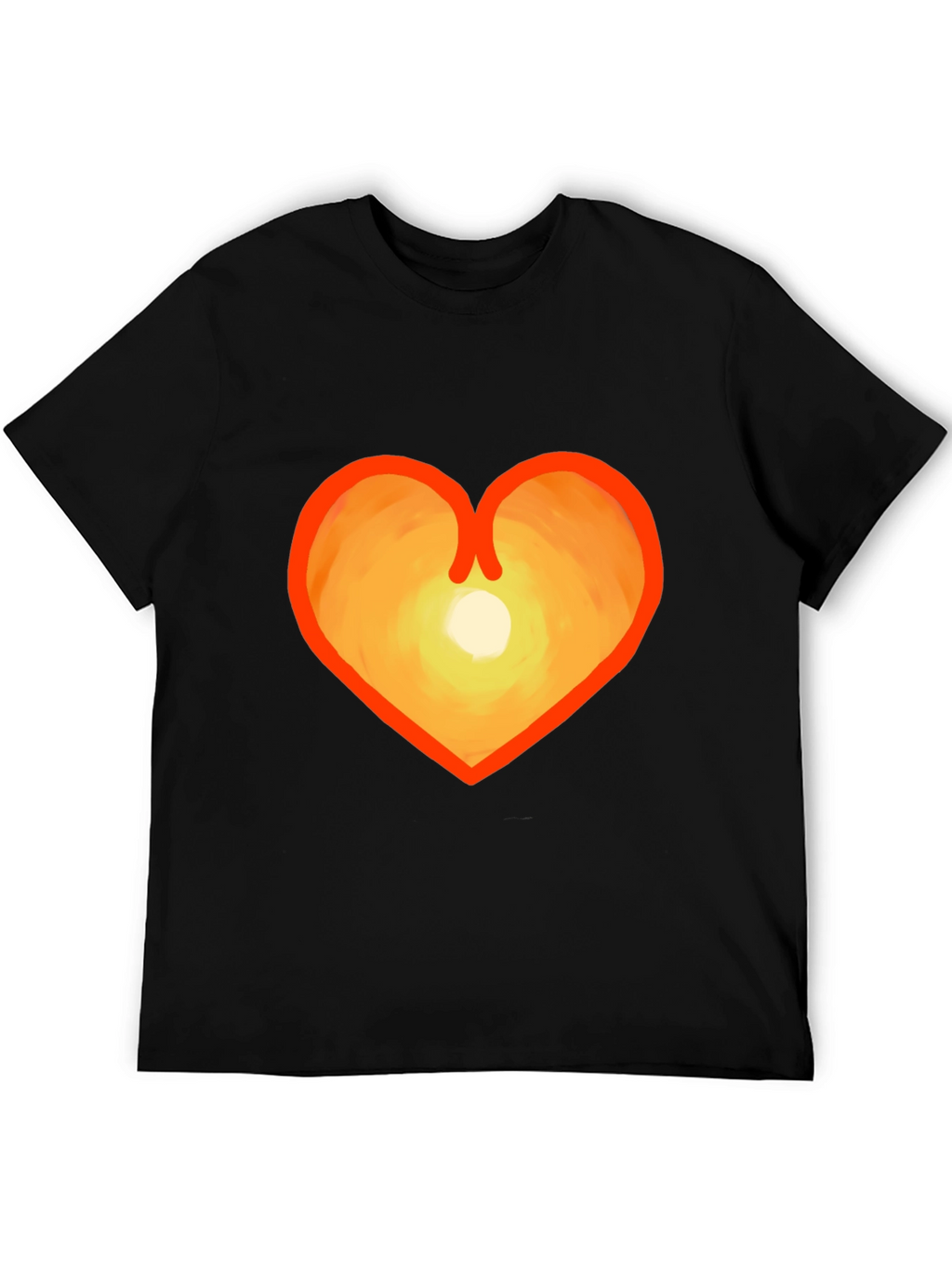 Heart Sunset Graphic Tee - Stylish & Unique