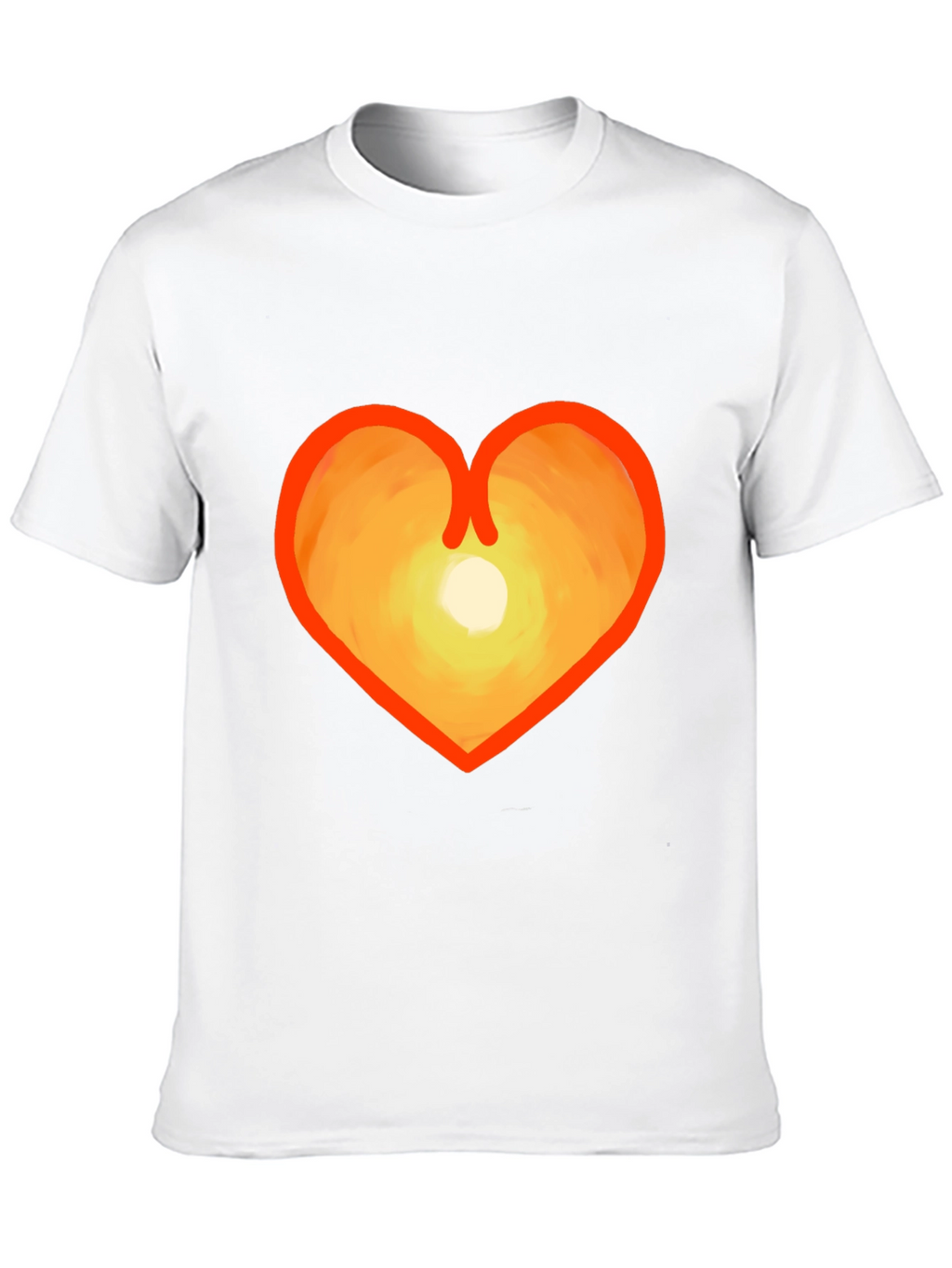 Heart Sunset Graphic Tee - Stylish & Unique