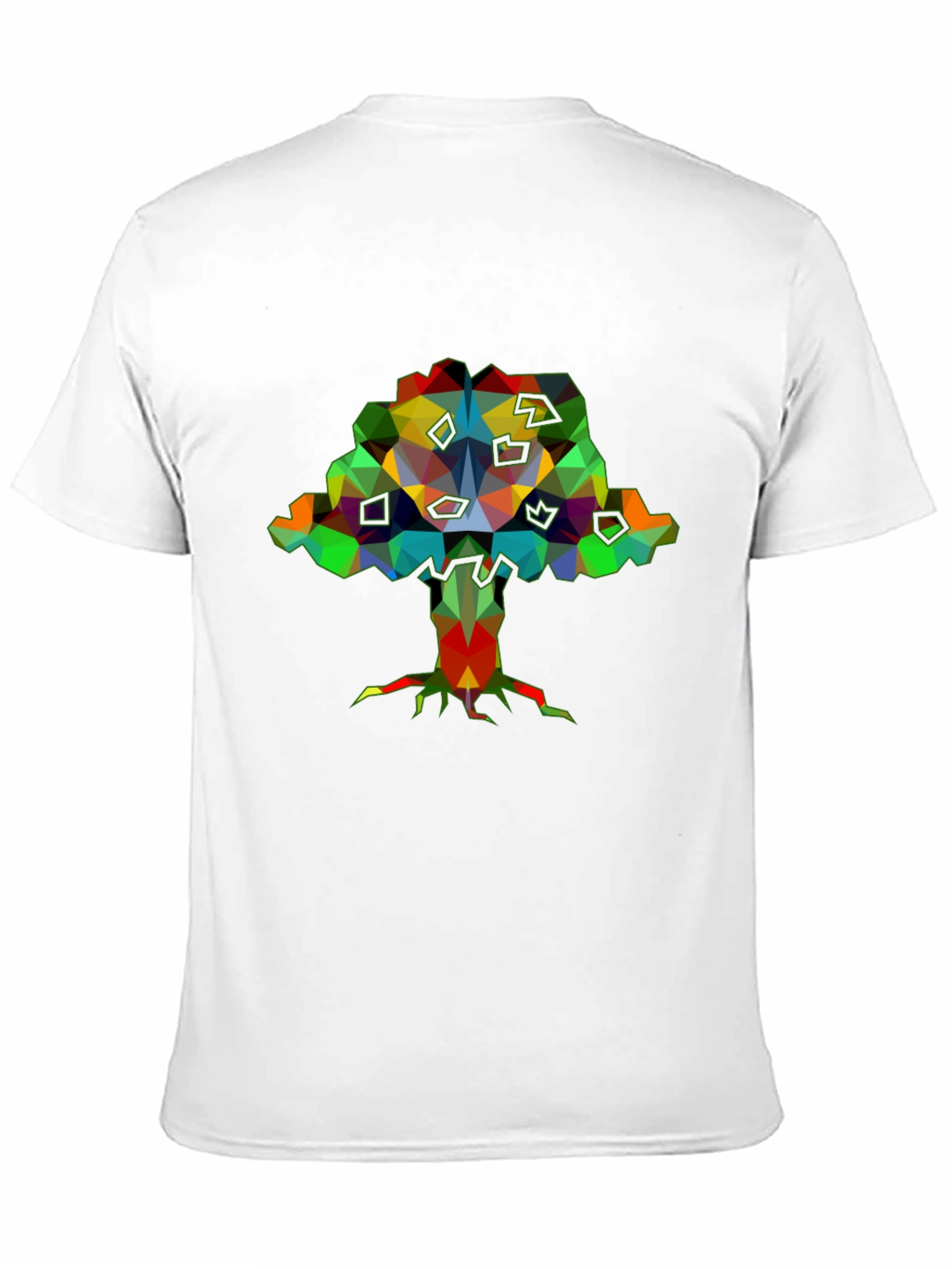 Abstract Tree Graphic Black T-Shirt