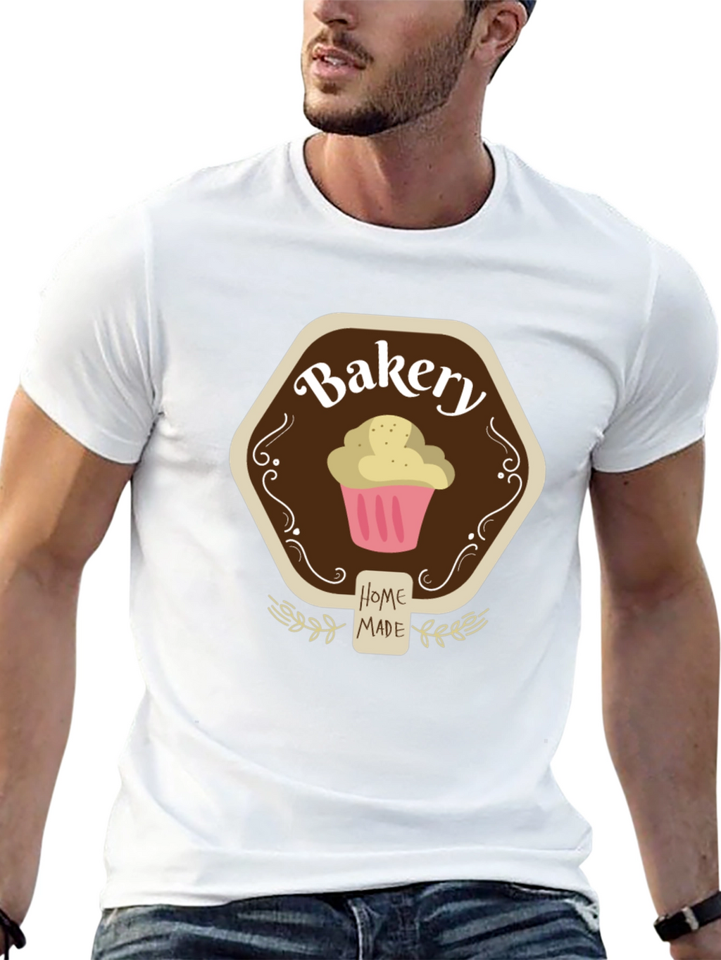 Bakery Home Made Cupcake Graphic Tee