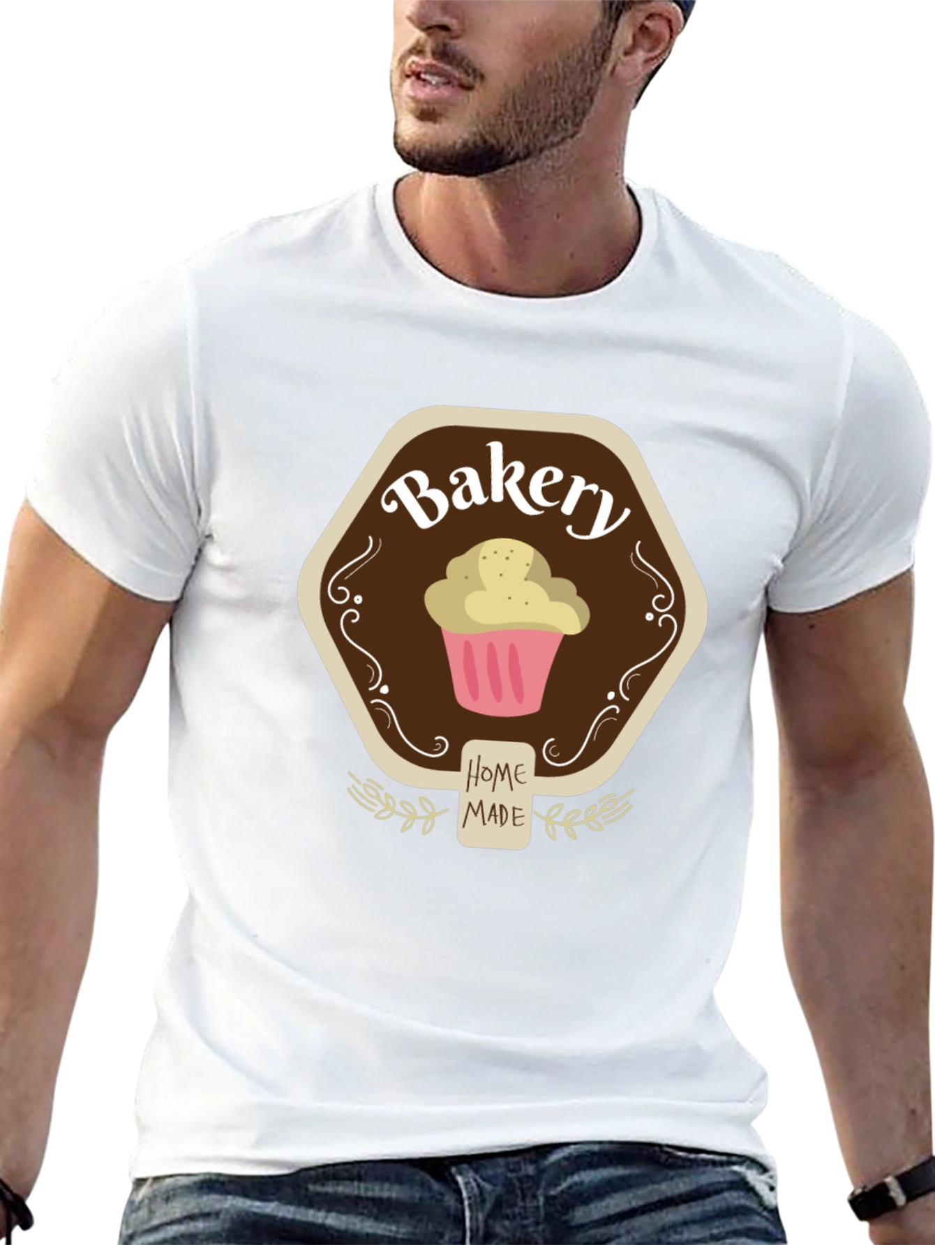 Bakery Home Made Cupcake Graphic Tee