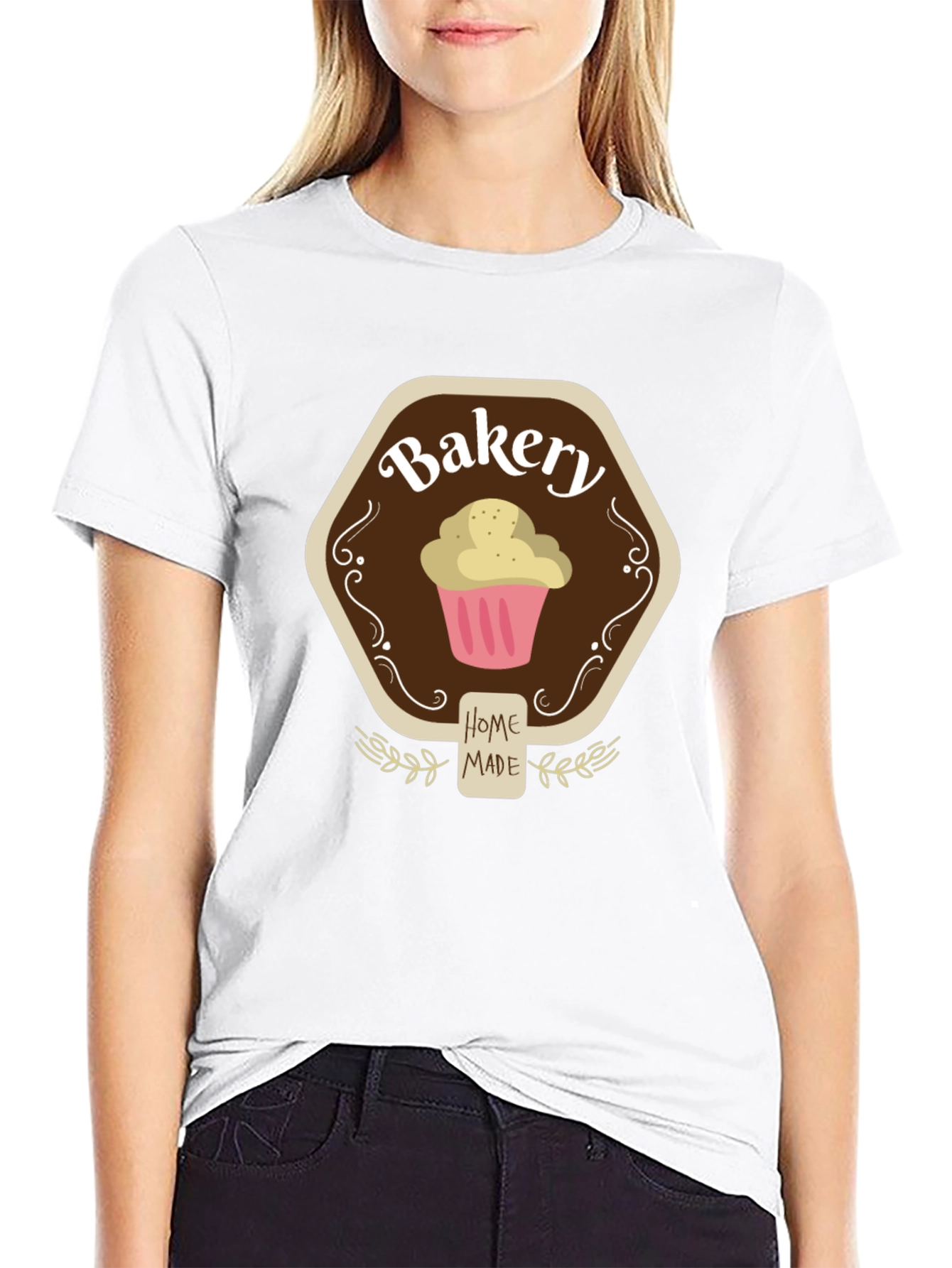 Bakery Home Made Cupcake Graphic Tee