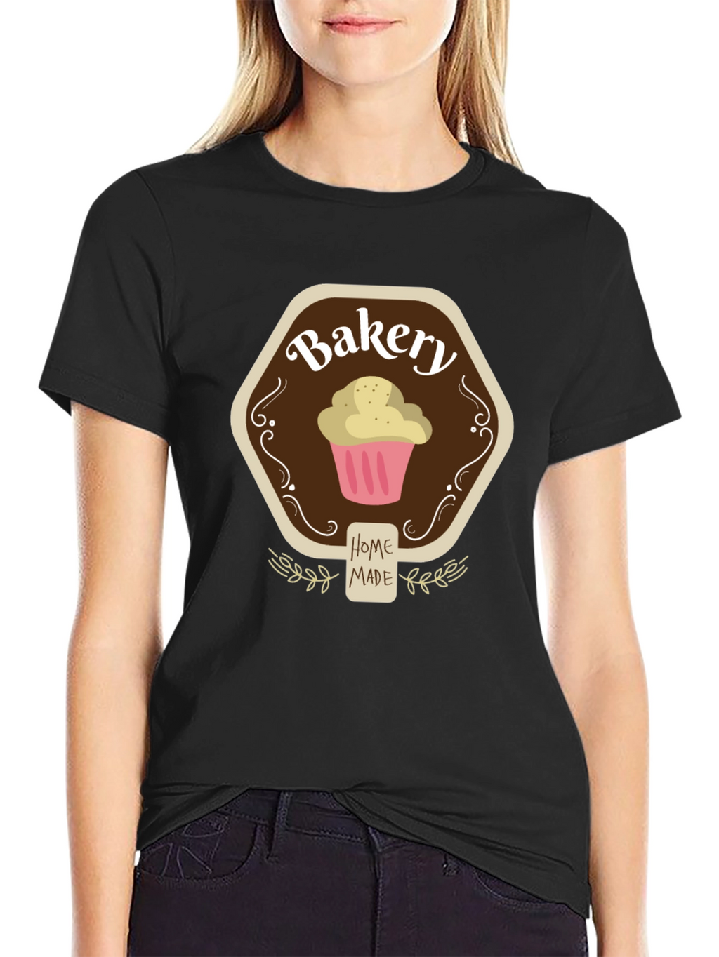 Bakery Home Made Cupcake Graphic Tee