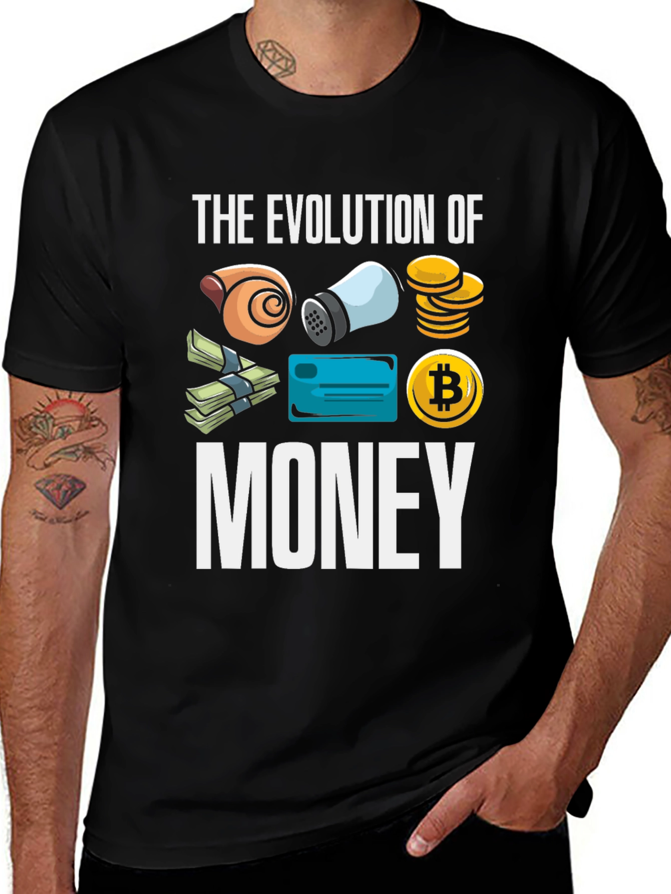 Evolution of Money Graphic T-Shirt
