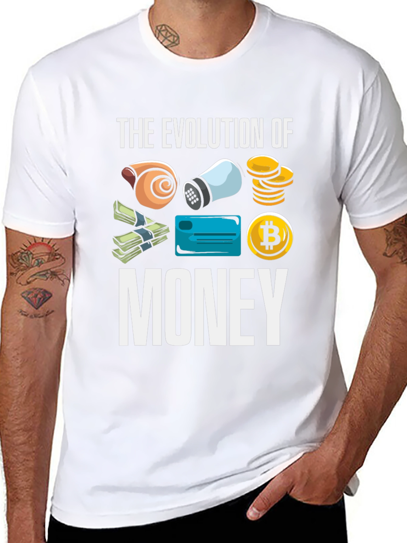 Evolution of Money Graphic T-Shirt
