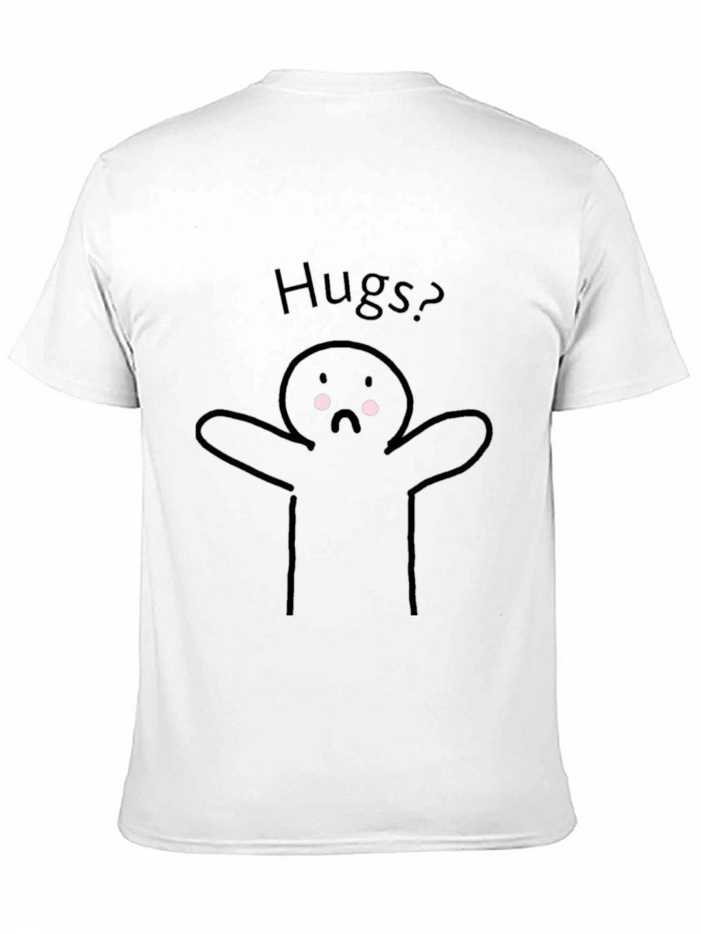 Hugs? Graphic Tee - Black Casual T-Shirt