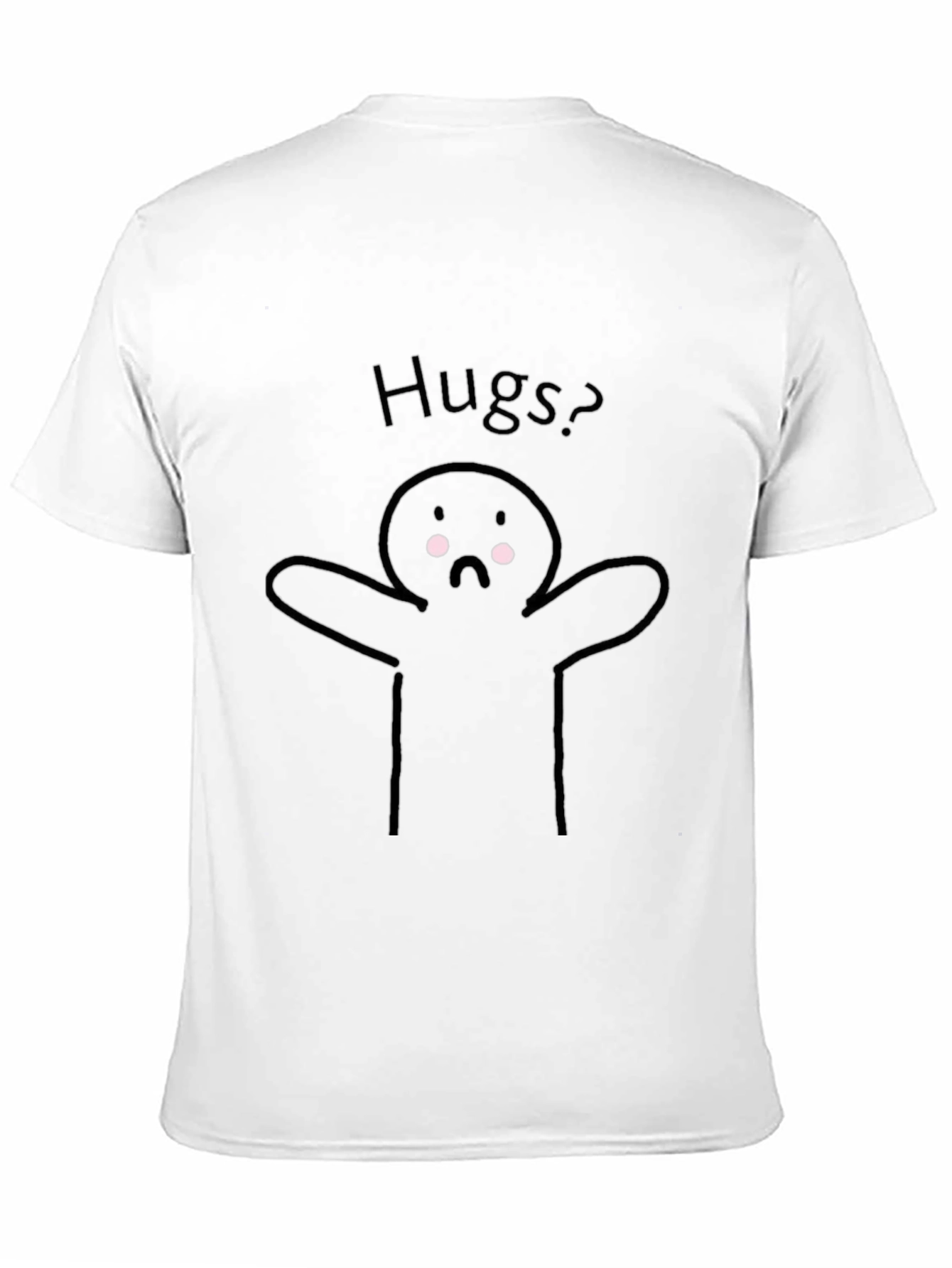 Hugs? Graphic Tee - Black Casual T-Shirt
