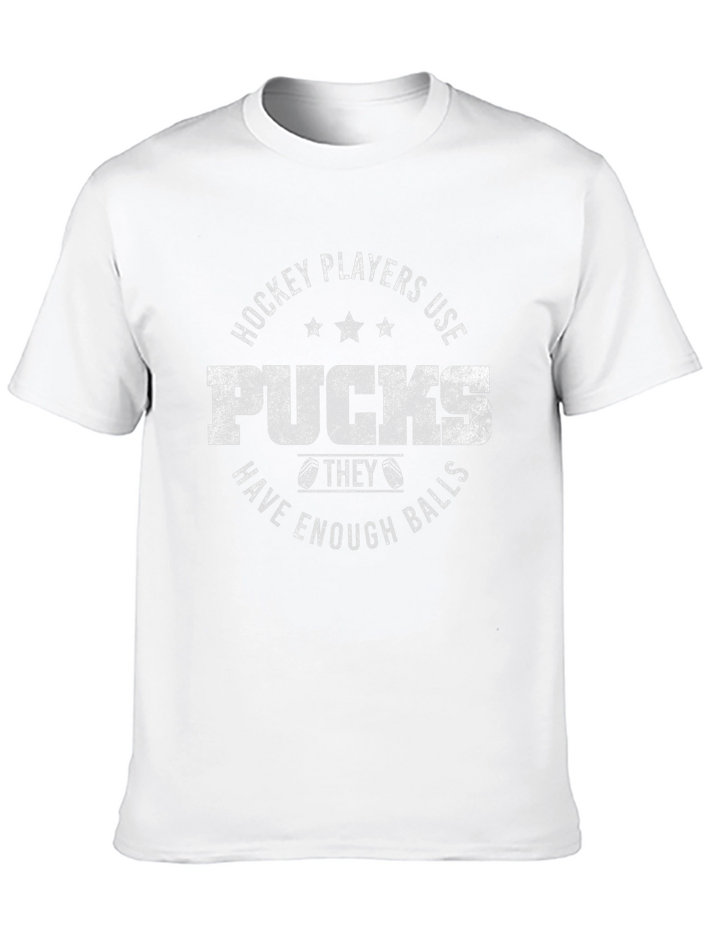 Hockey Players Pucks T-Shirt Funny Graphic Tee
