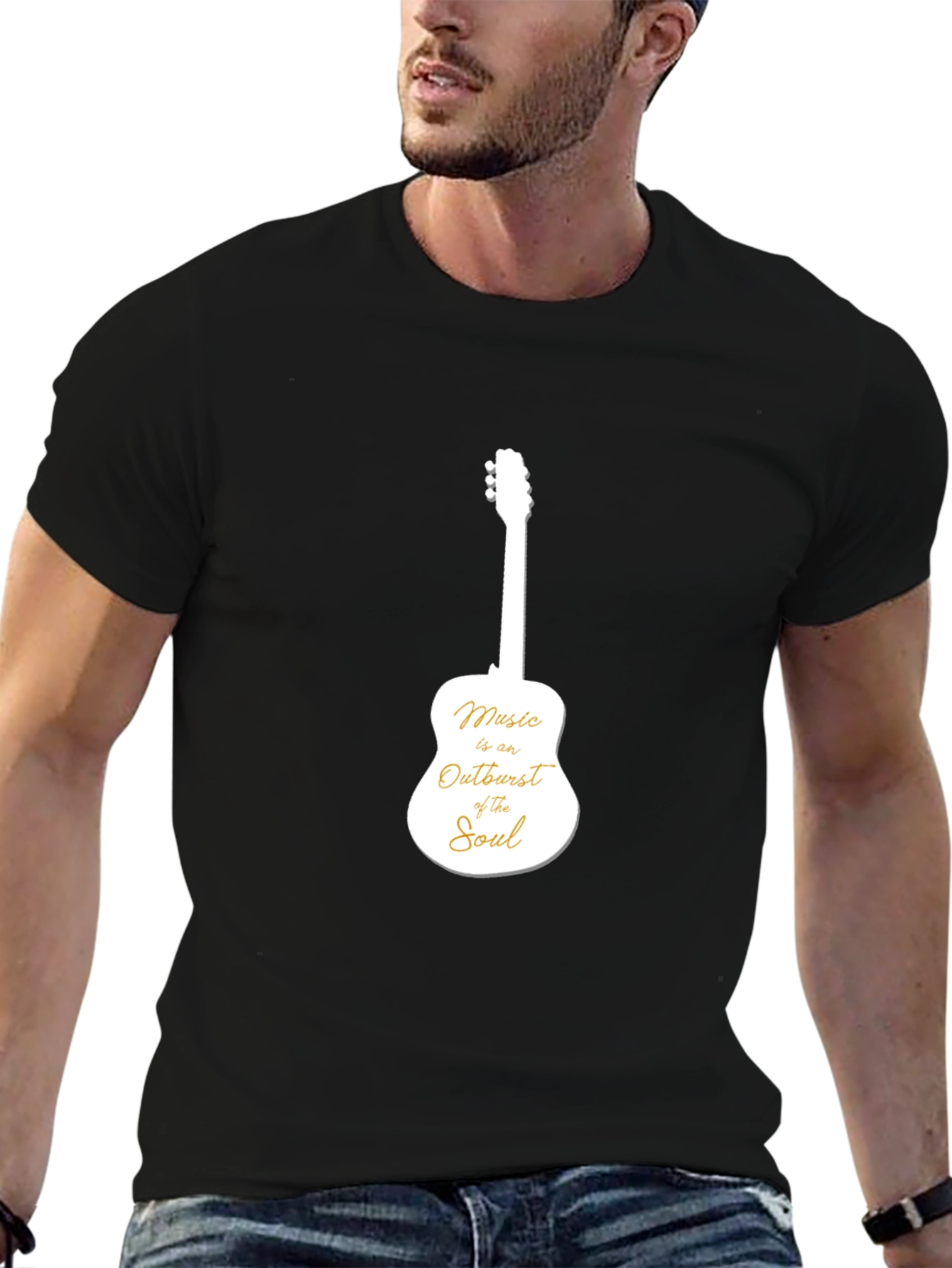 Music Outburst Soul Guitar Graphic T-Shirt