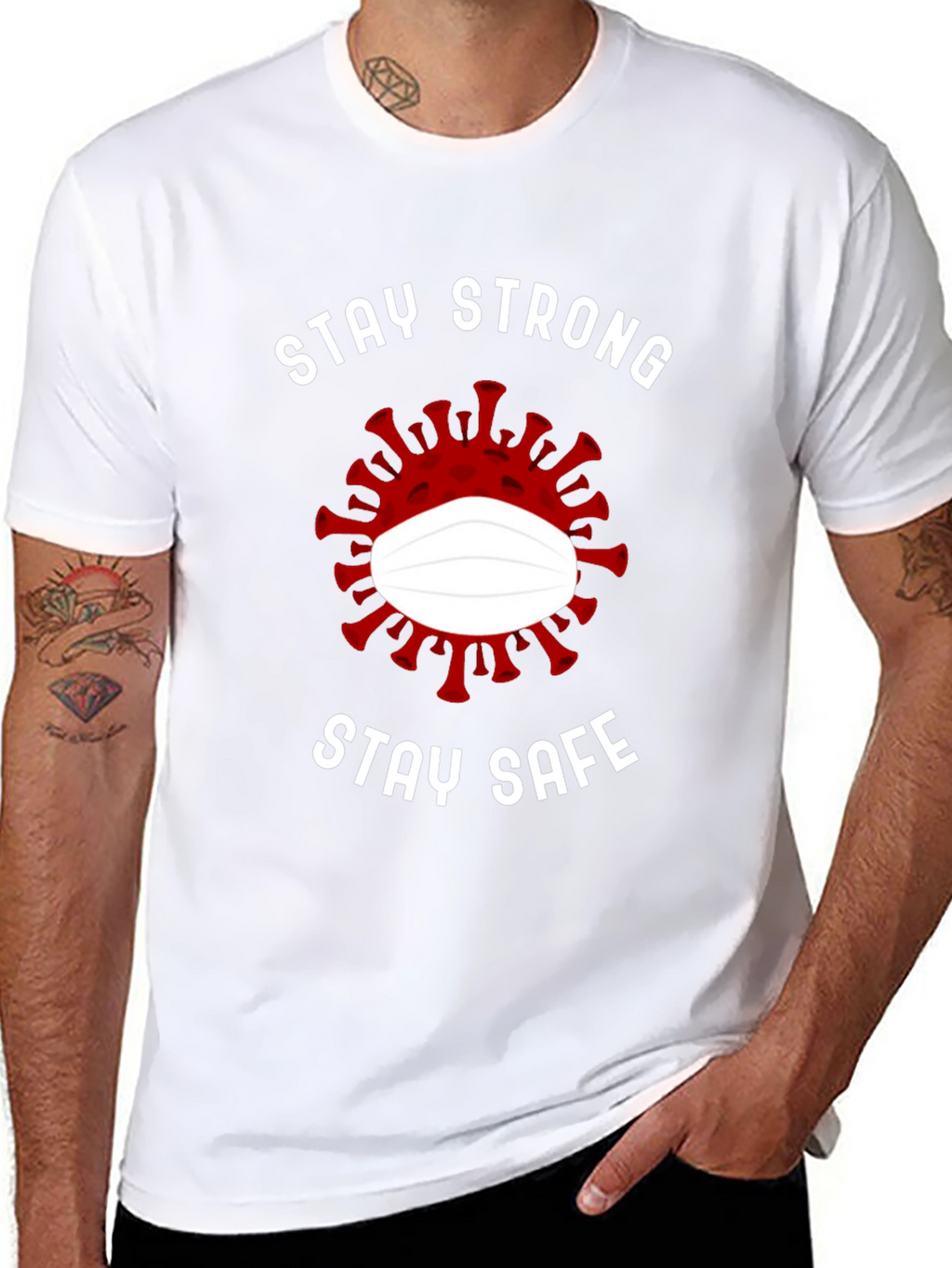 Stay Strong Stay Safe Graphic Tee