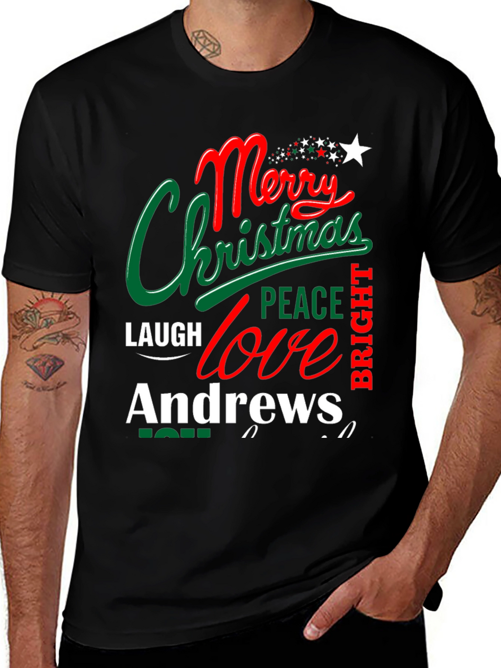 Merry Christmas Andrews T-Shirt Holiday Tee
