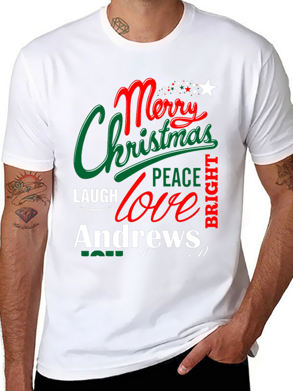 Merry Christmas Andrews T-Shirt Holiday Tee