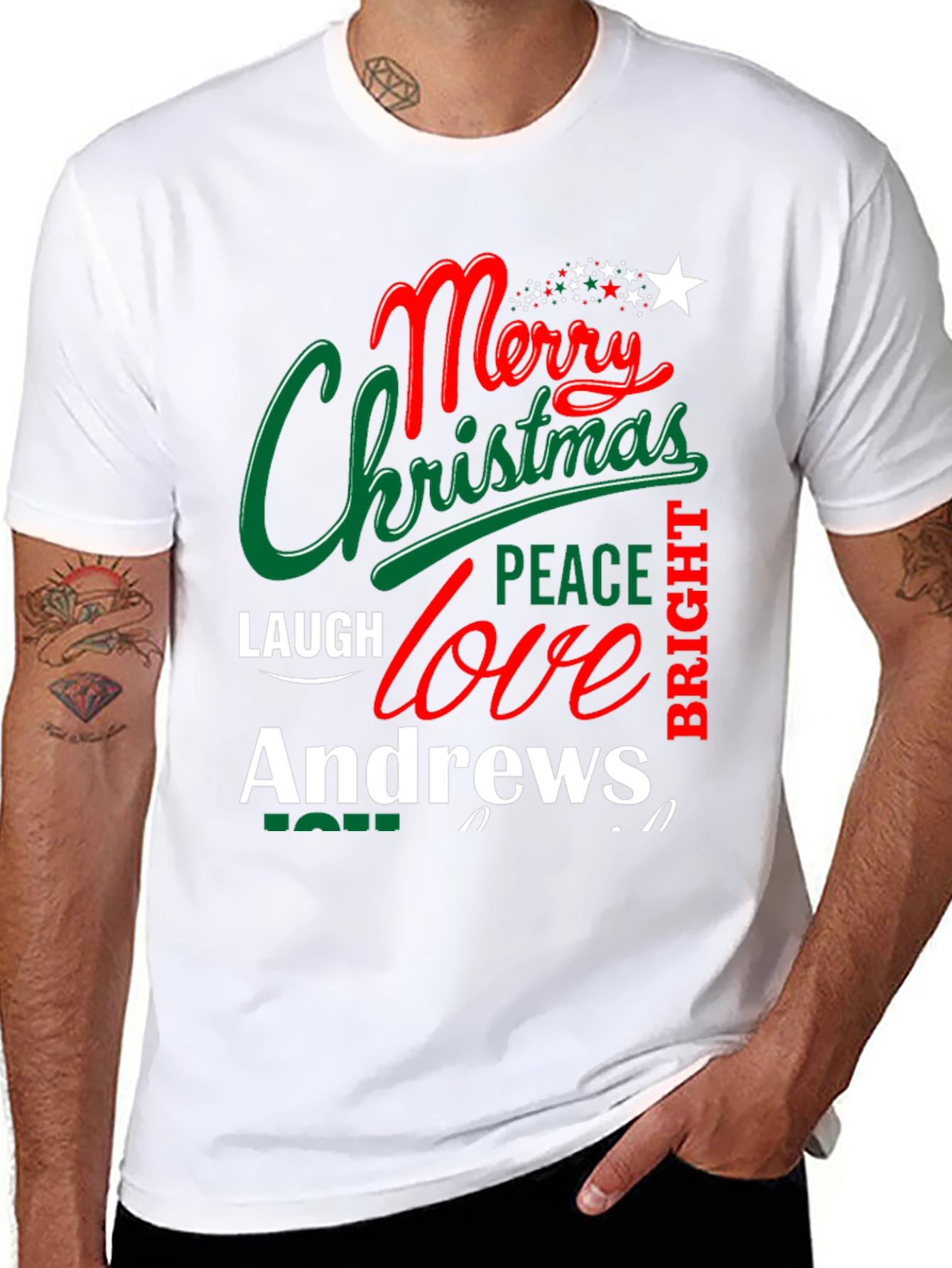 Merry Christmas Andrews T-Shirt Holiday Tee