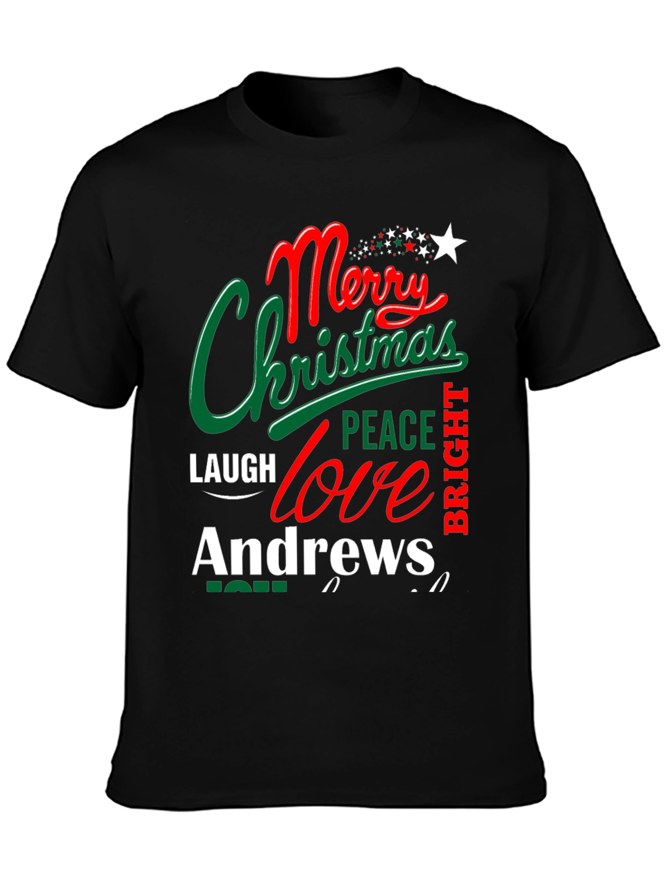 Merry Christmas Andrews T-Shirt Holiday Tee