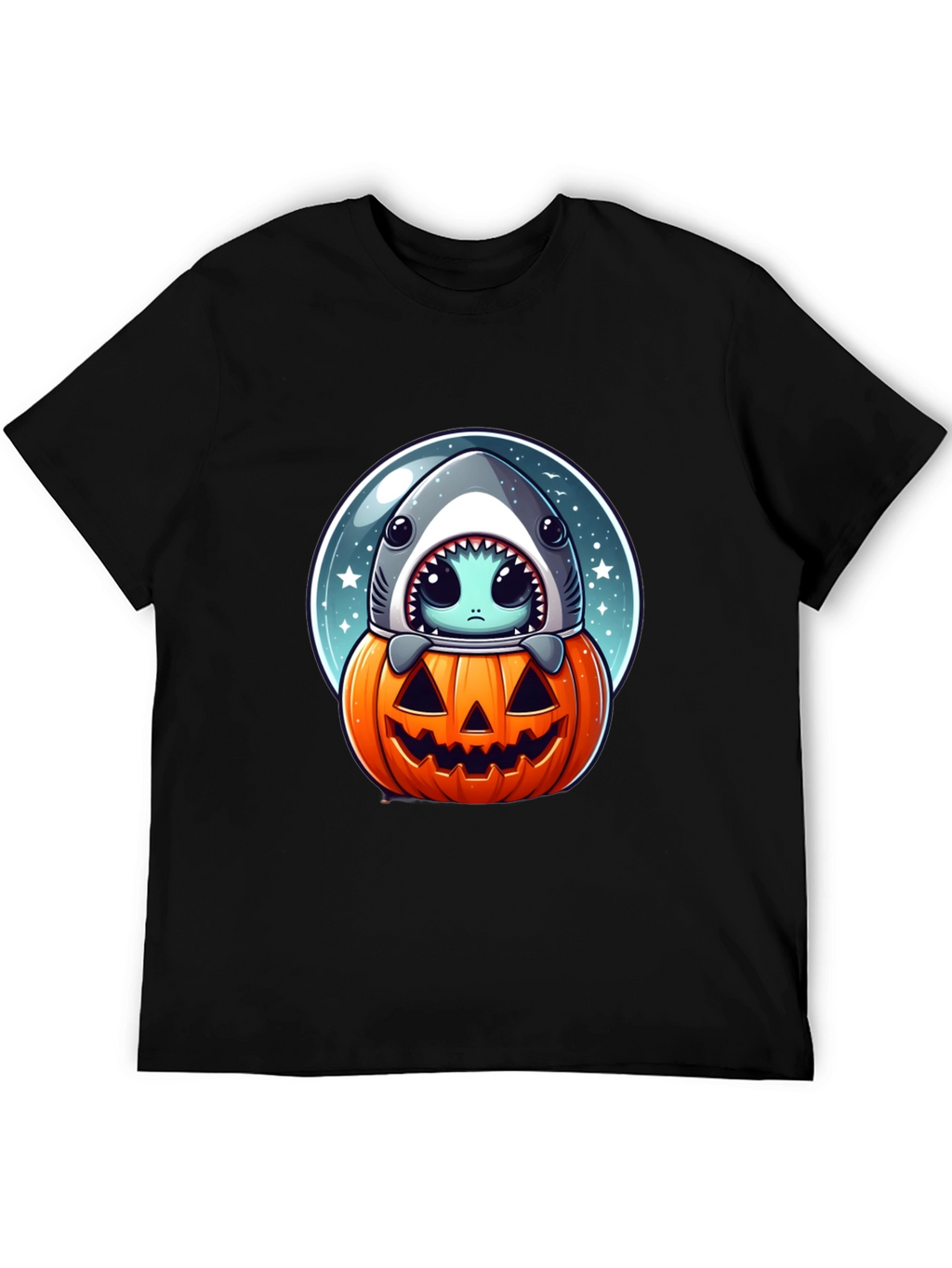 Spooky Shark Pumpkin T-Shirt