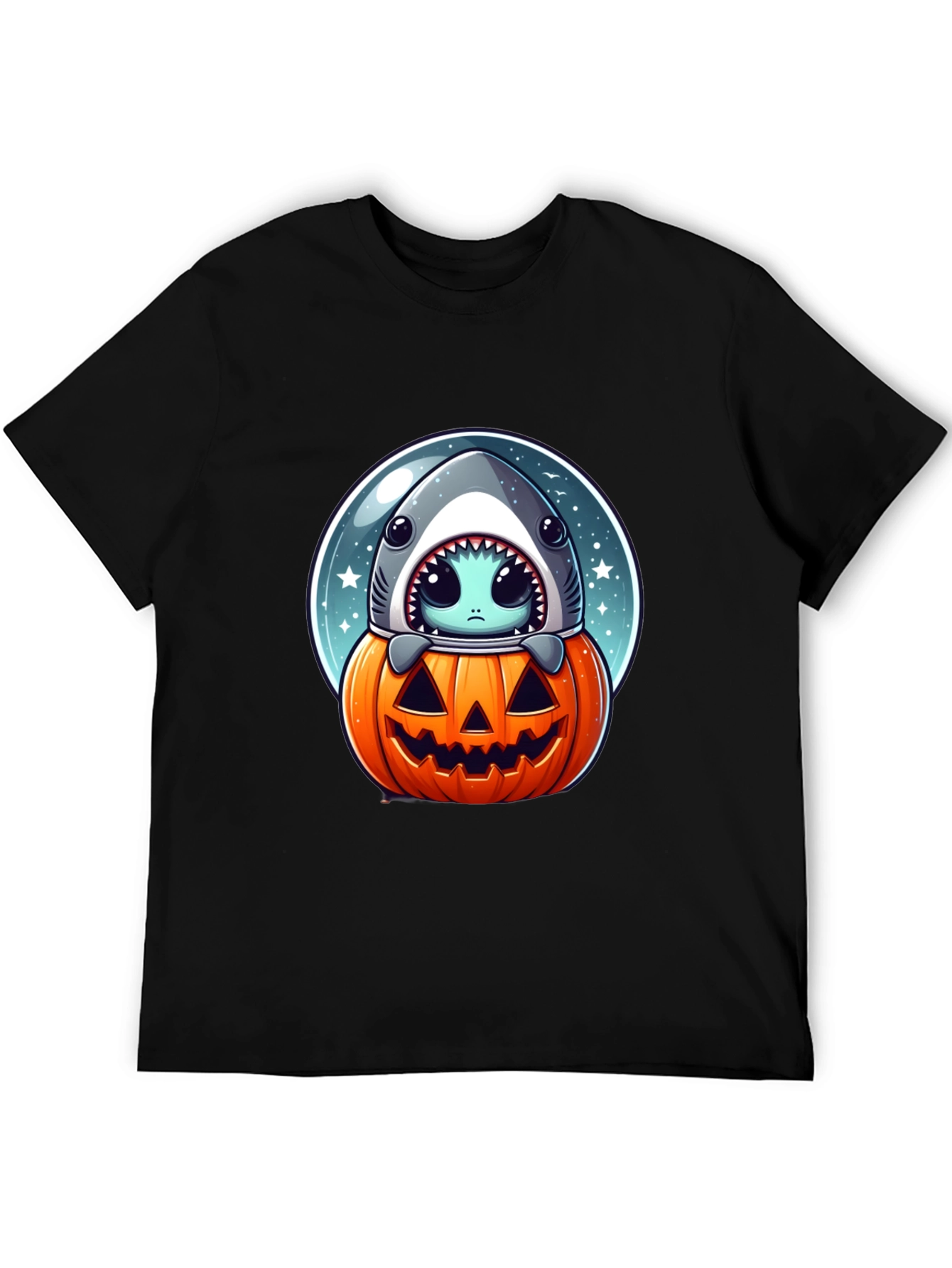 Spooky Shark Pumpkin T-Shirt