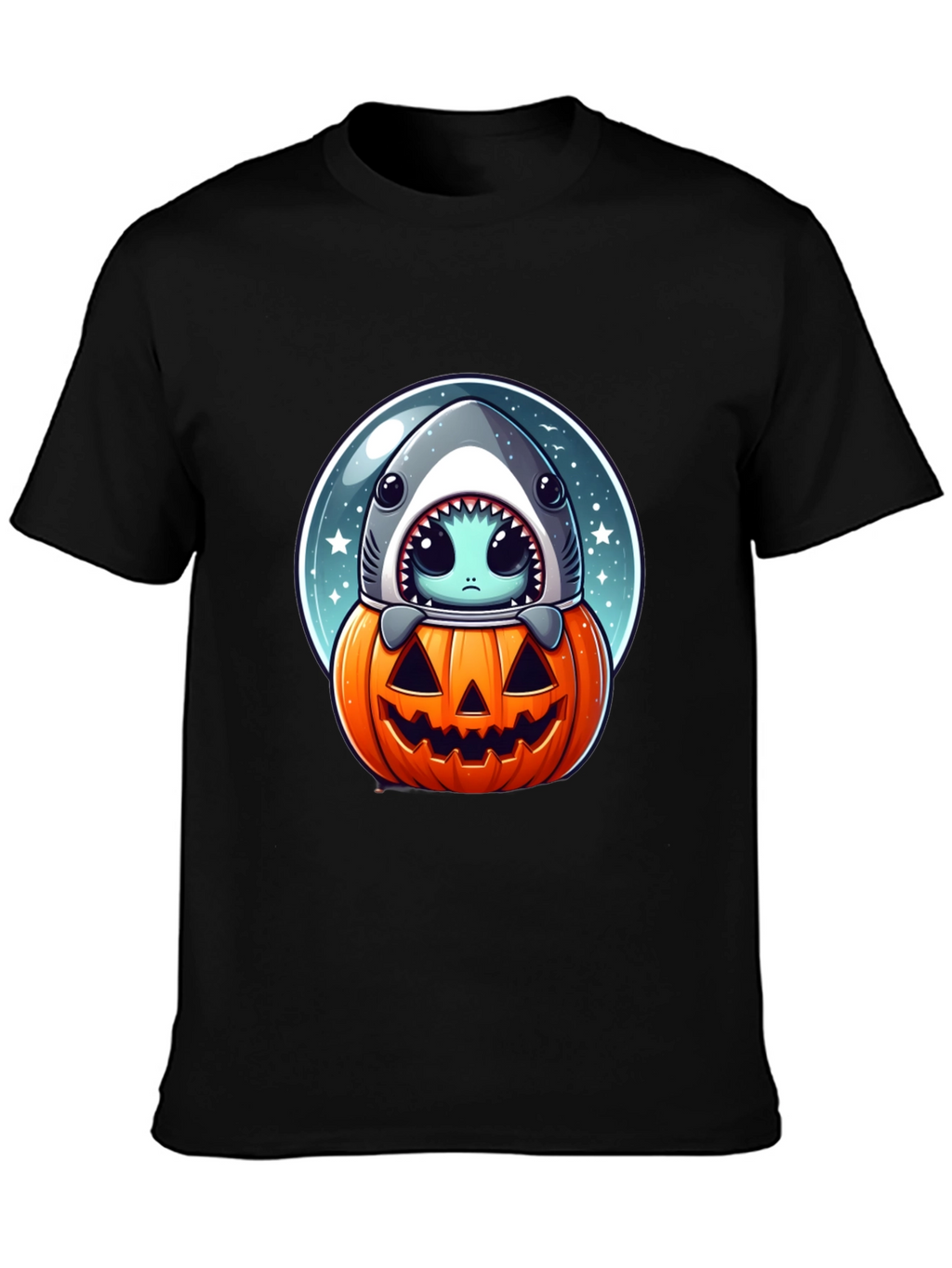 Spooky Shark Pumpkin T-Shirt