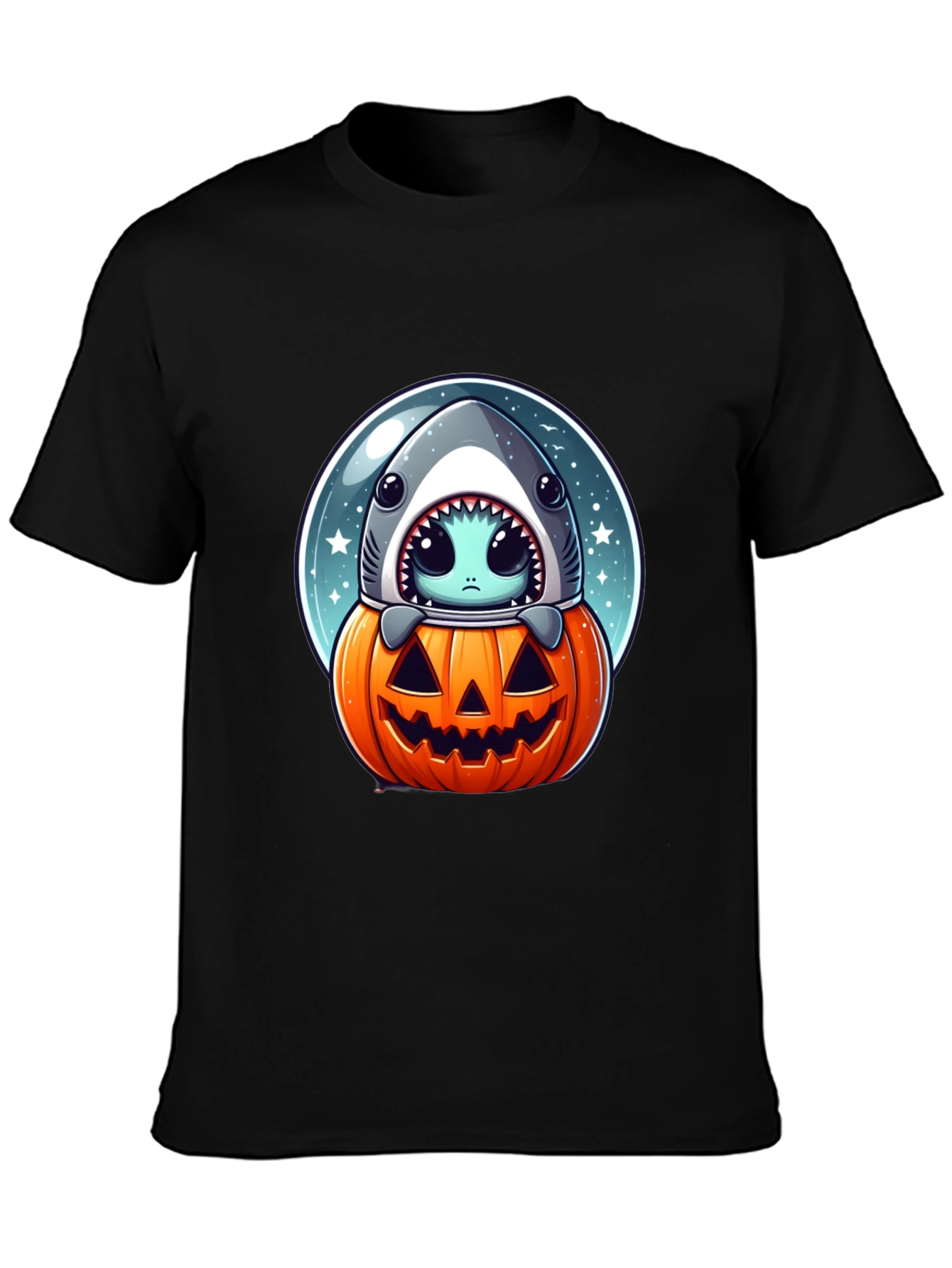 Spooky Shark Pumpkin T-Shirt