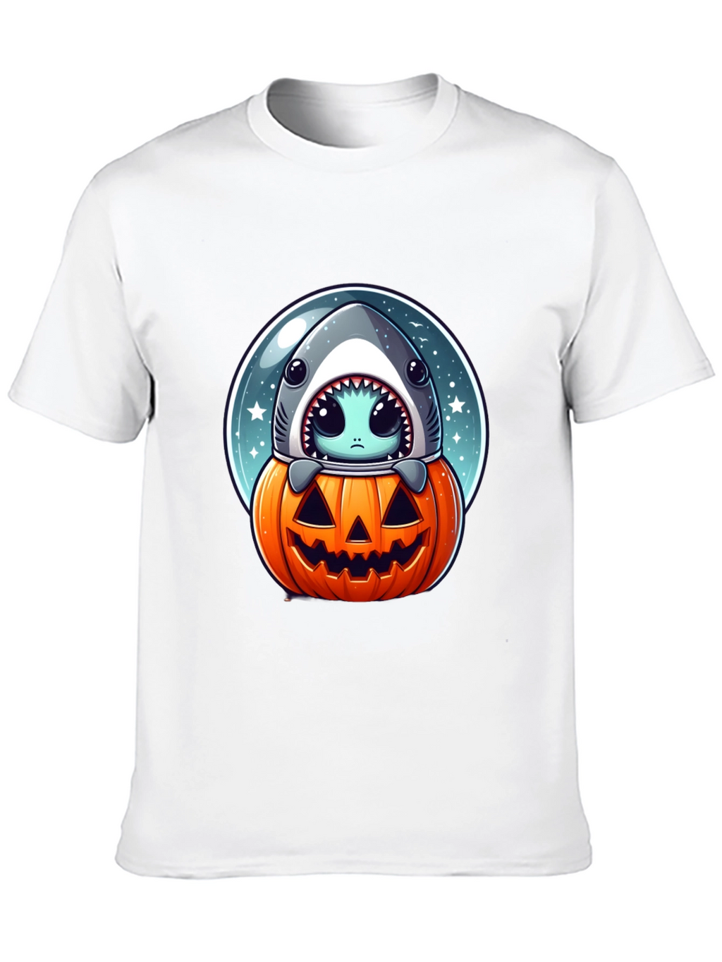Spooky Shark Pumpkin T-Shirt