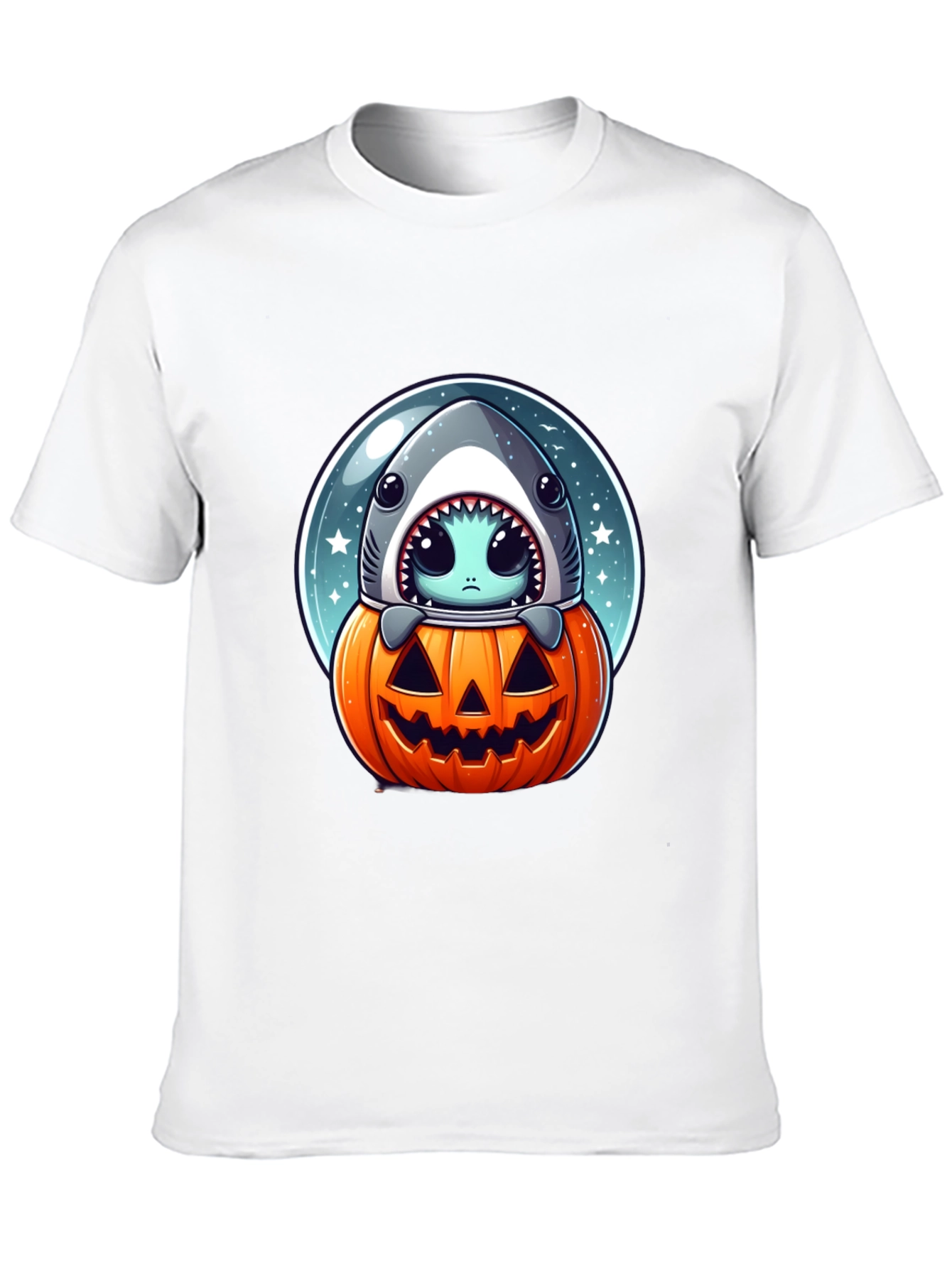 Spooky Shark Pumpkin T-Shirt