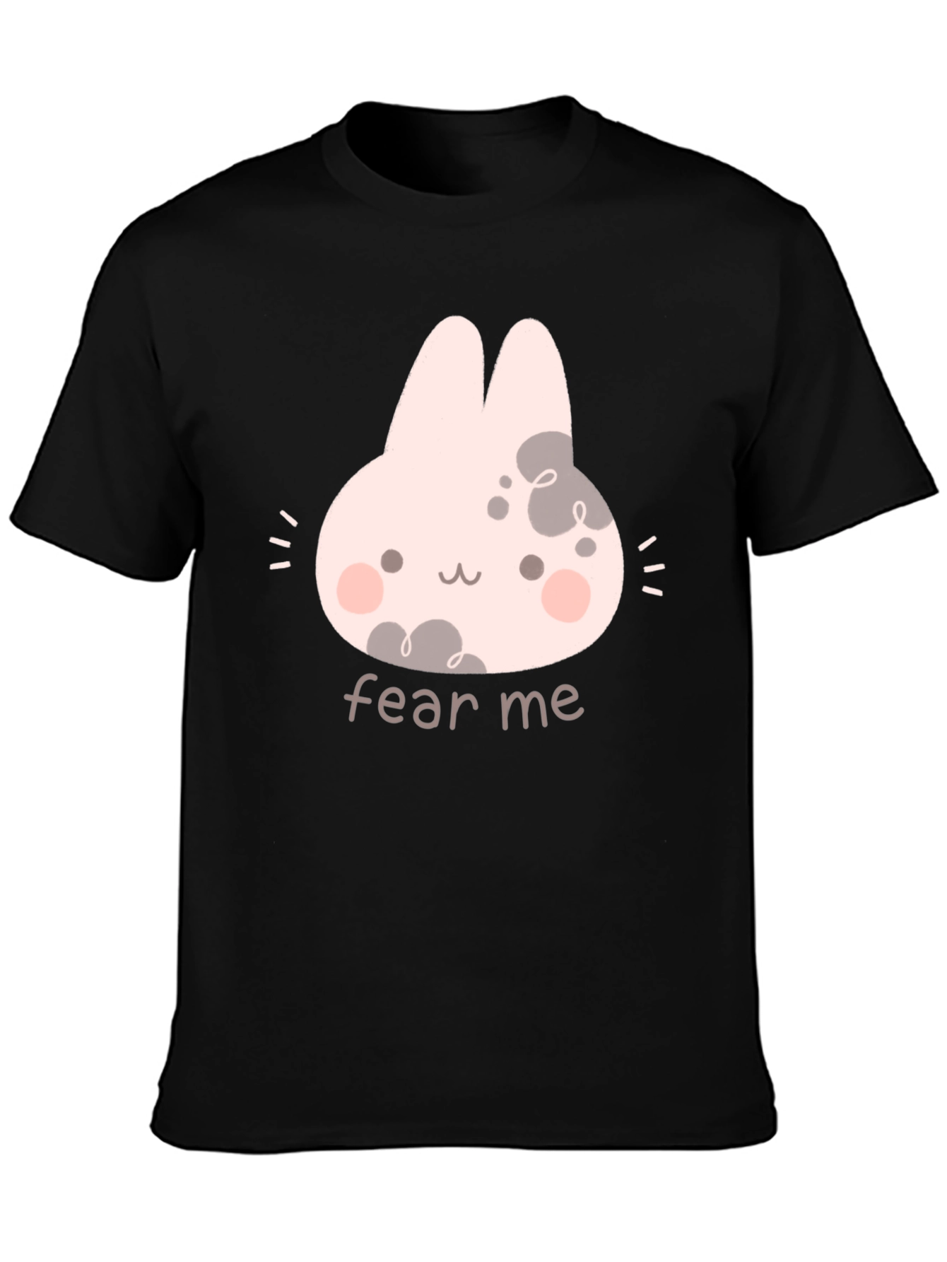 Fear Me Bunny Black T-Shirt