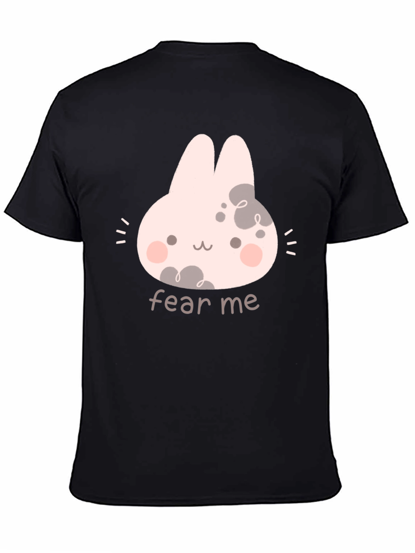 Fear Me Bunny Black T-Shirt