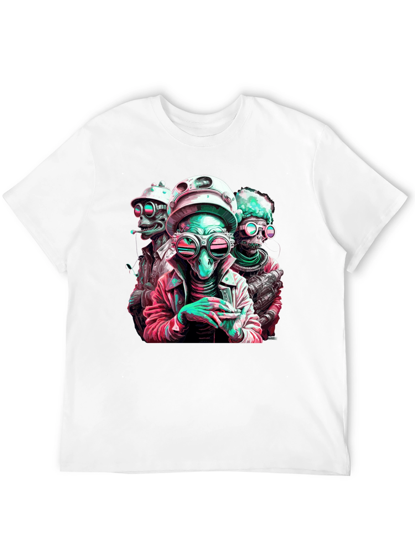Cool Alien Crew Graphic Tee