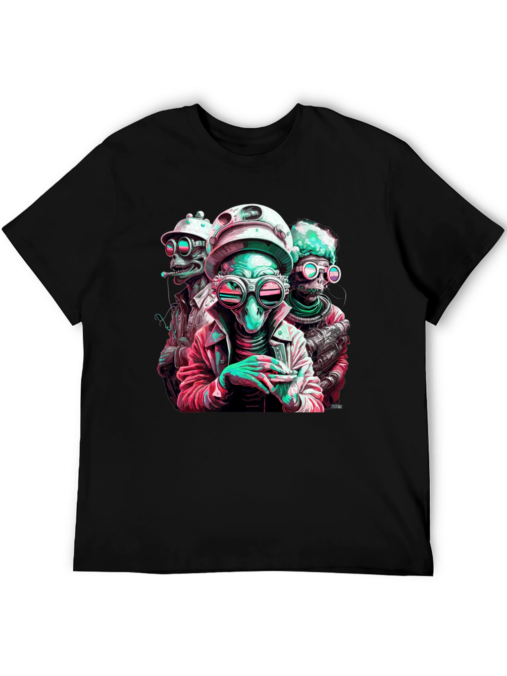 Cool Alien Crew Graphic Tee