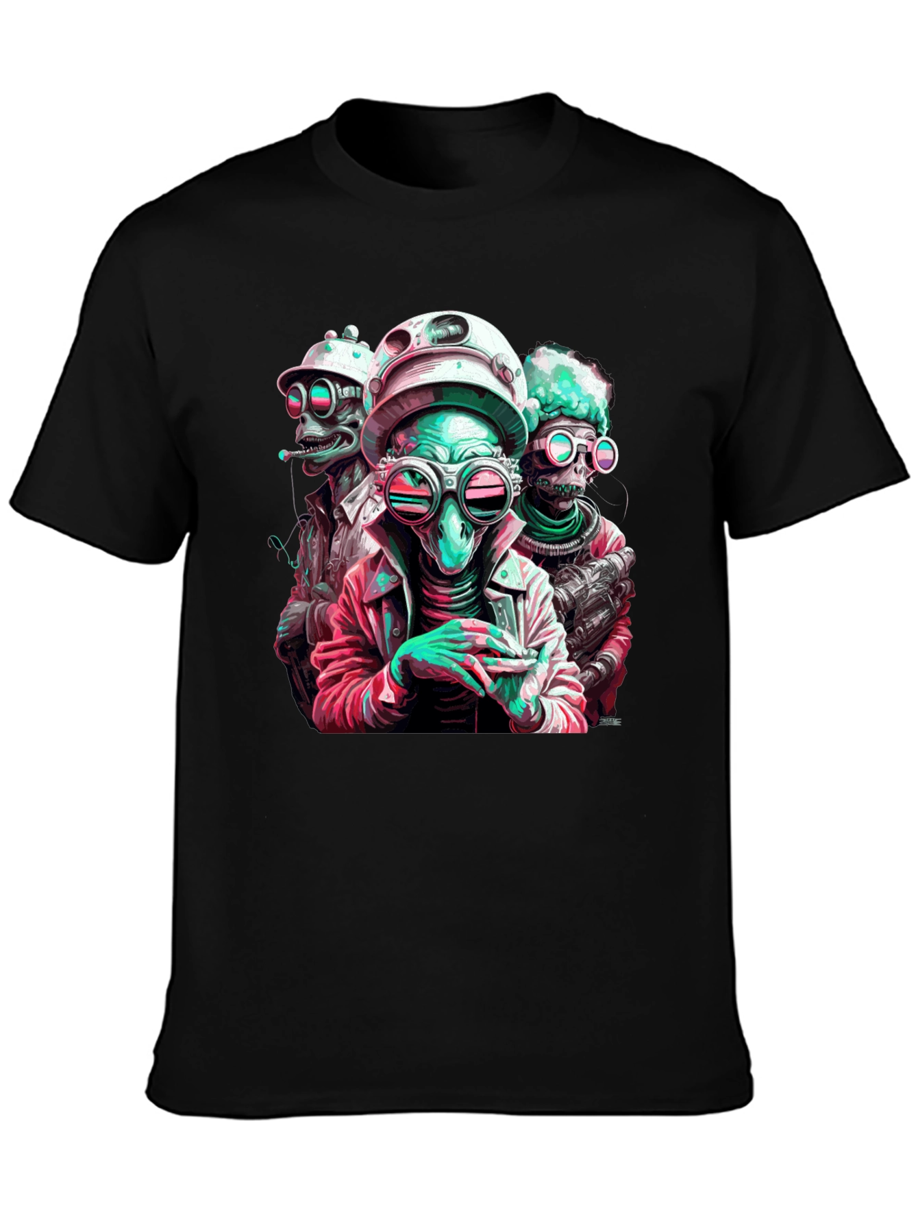 Cool Alien Crew Graphic Tee