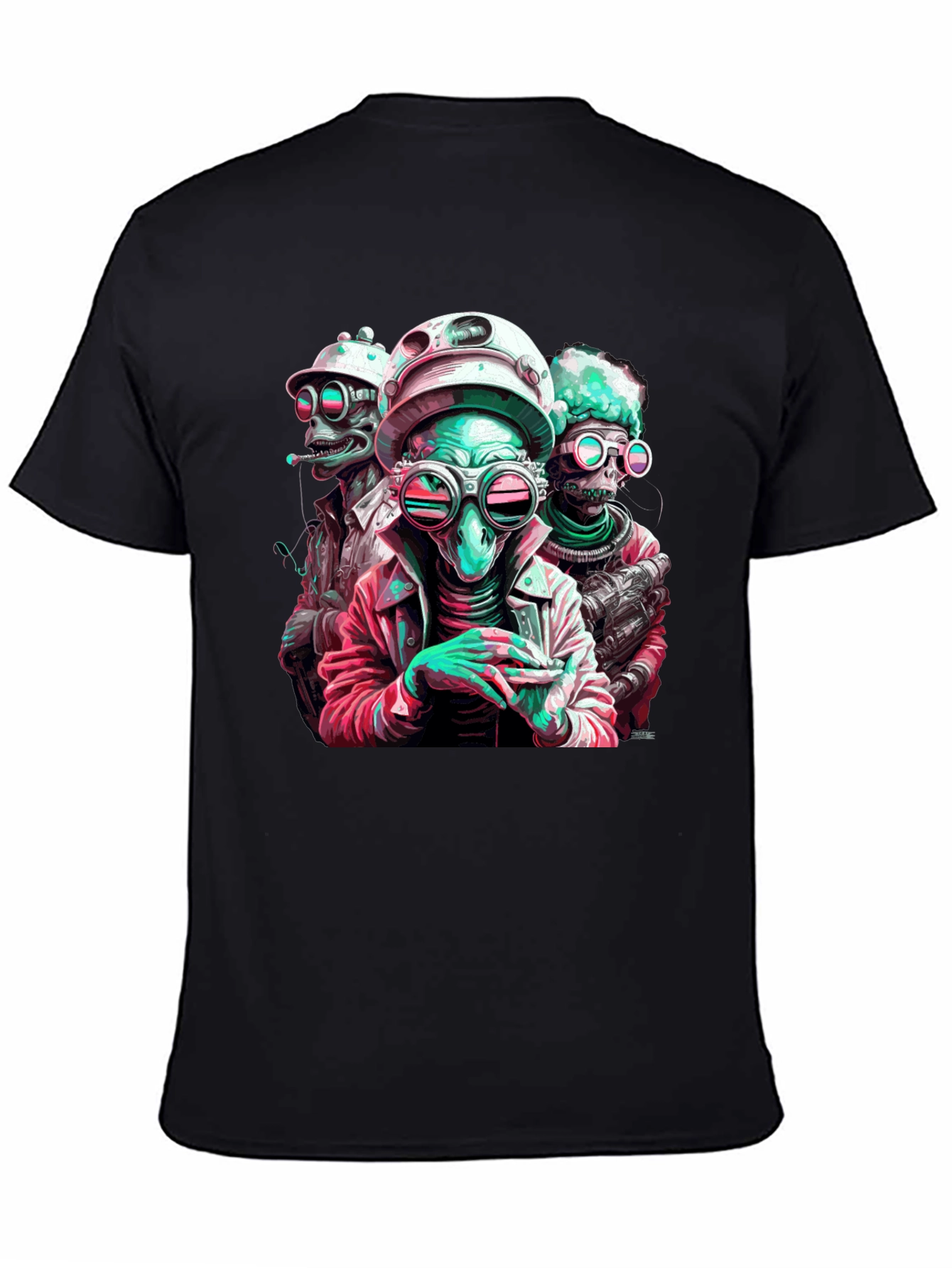 Cool Alien Crew Graphic Tee