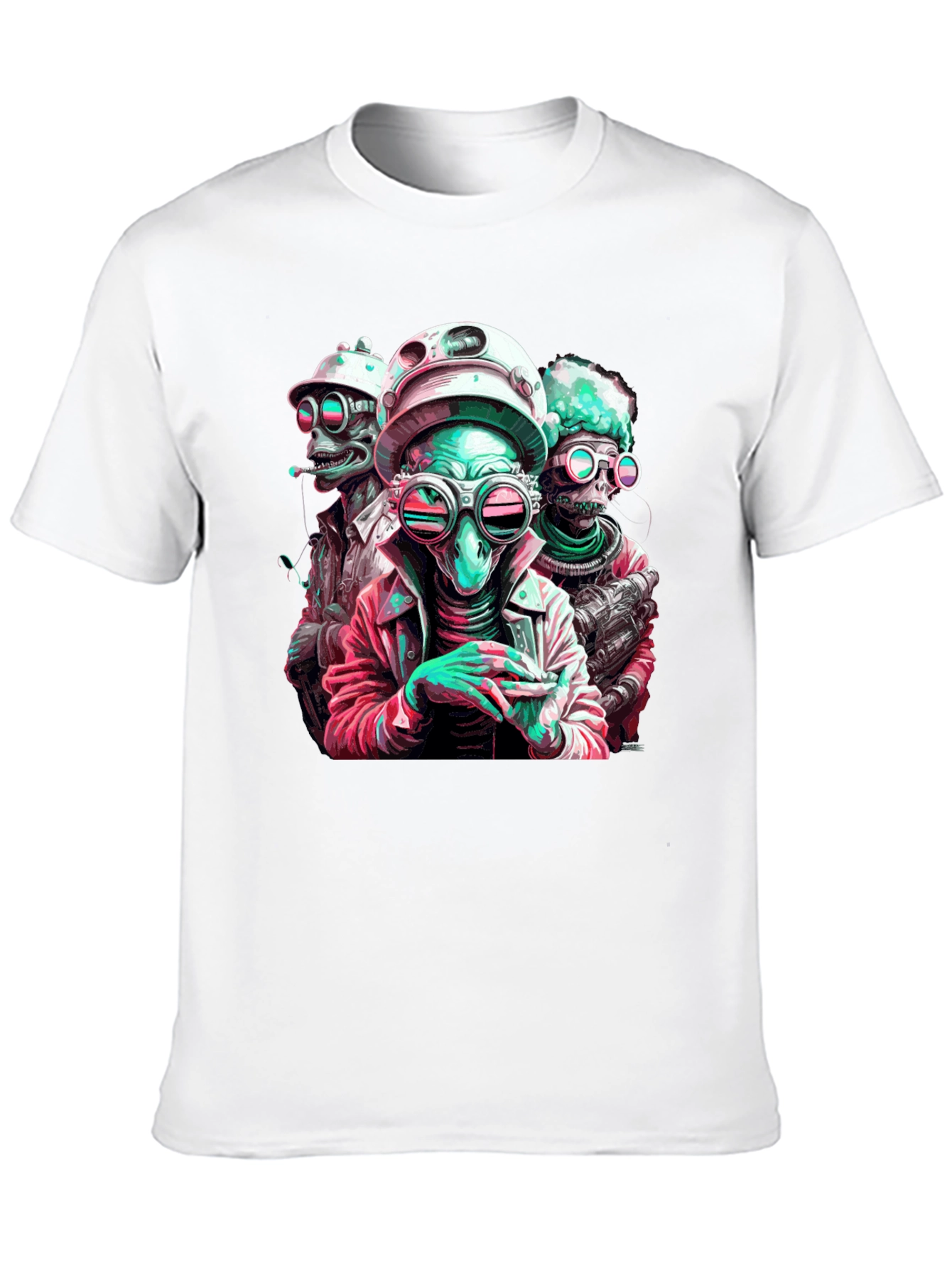 Cool Alien Crew Graphic Tee