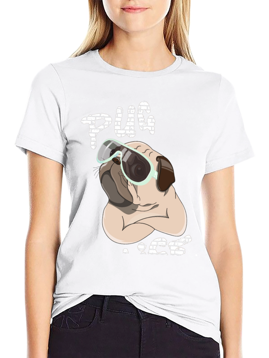 Pug Life T-Shirt: Cool Dog with Shades