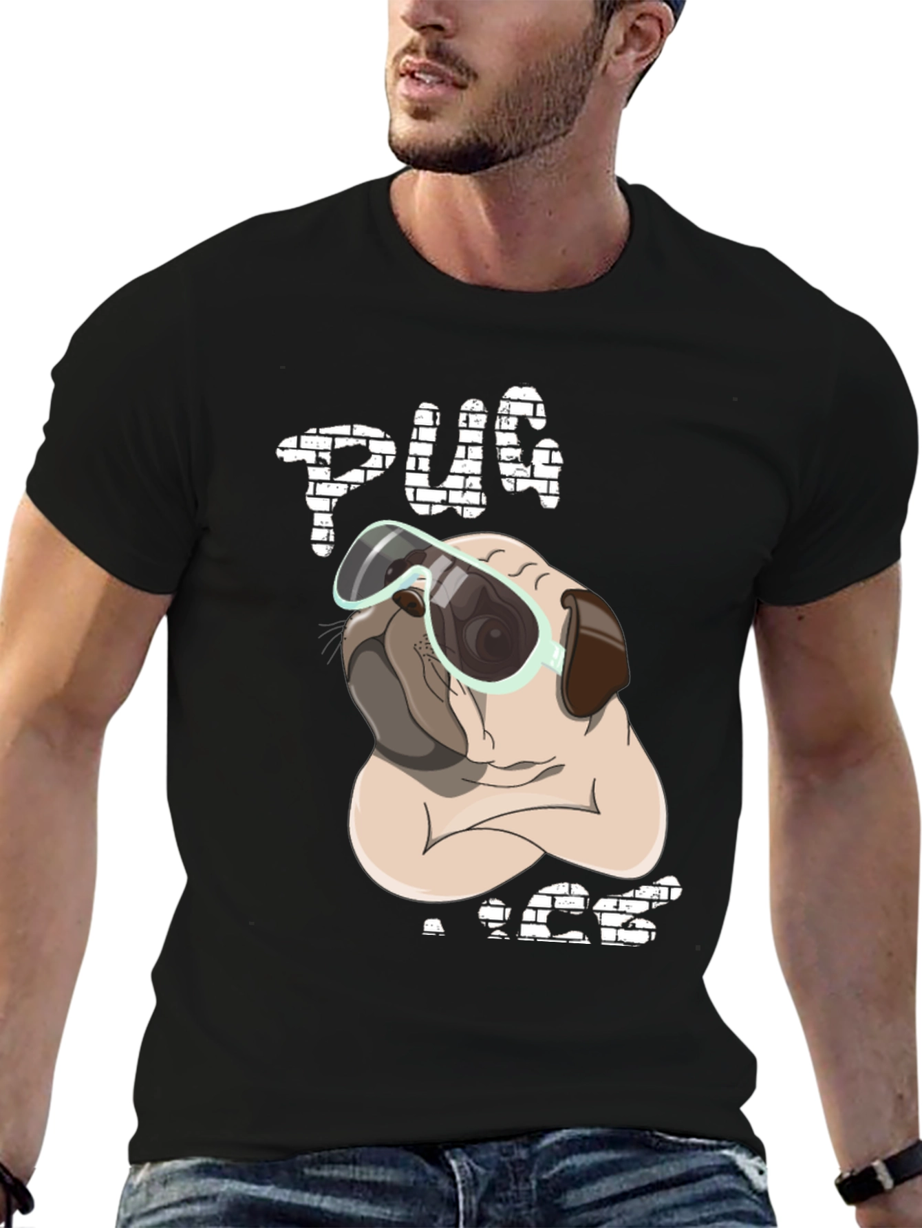 Pug Life T-Shirt: Cool Dog with Shades