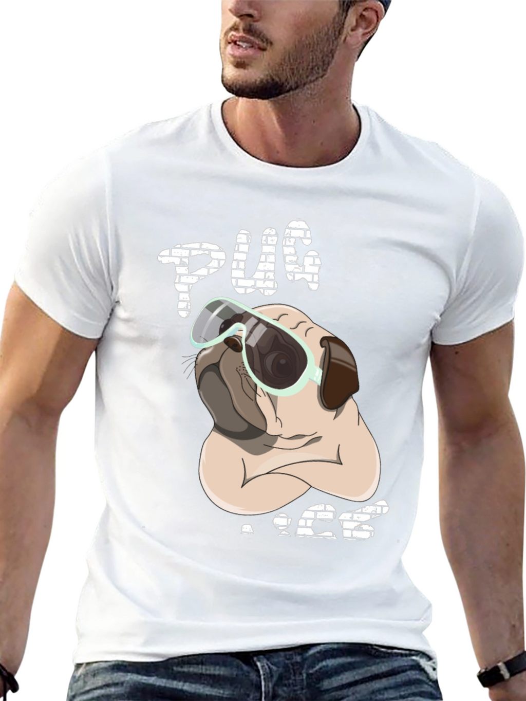 Pug Life T-Shirt: Cool Dog with Shades