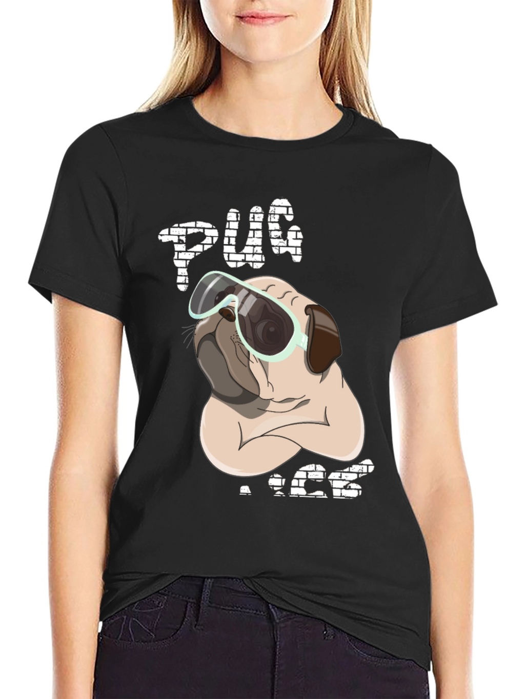 Pug Life T-Shirt: Cool Dog with Shades