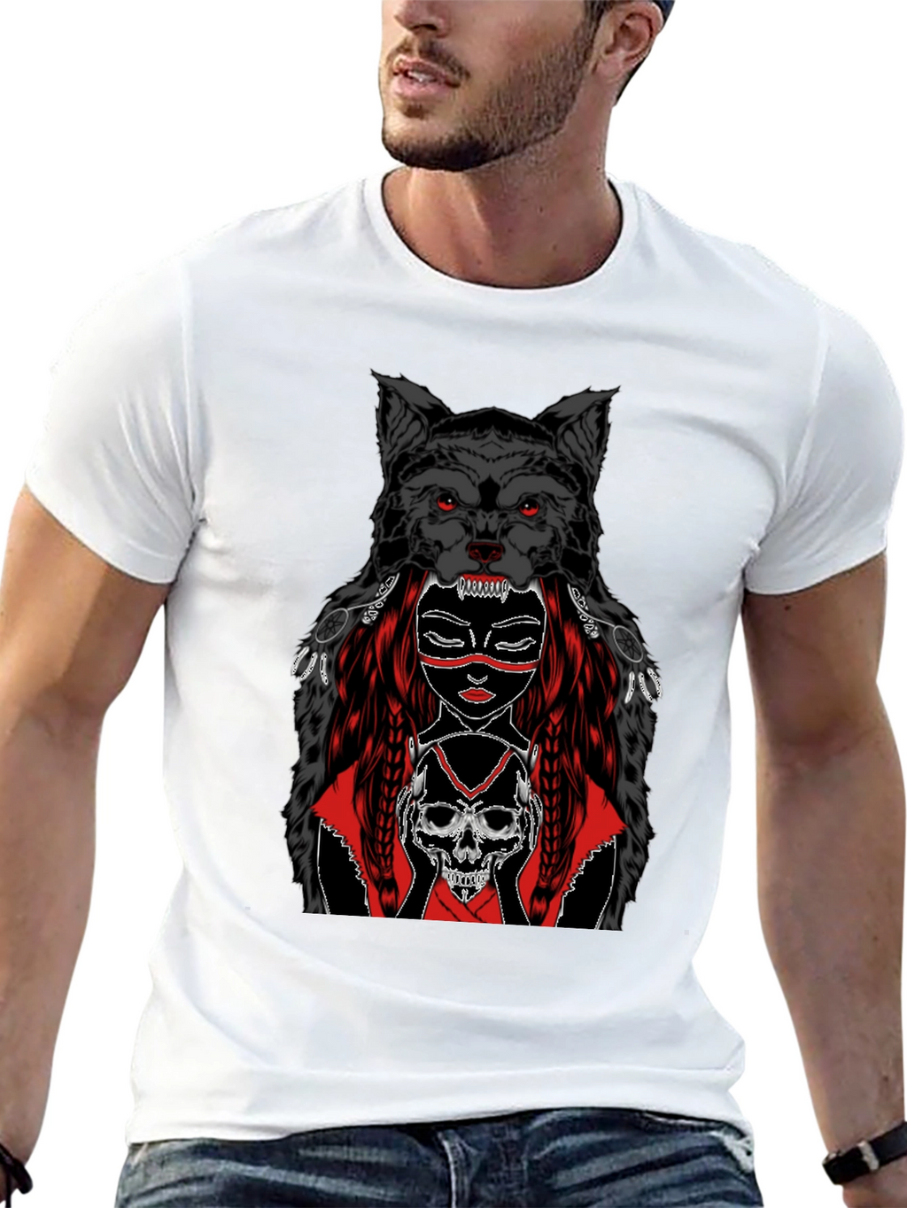 Wolf Spirit T-Shirt Graphic Tee
