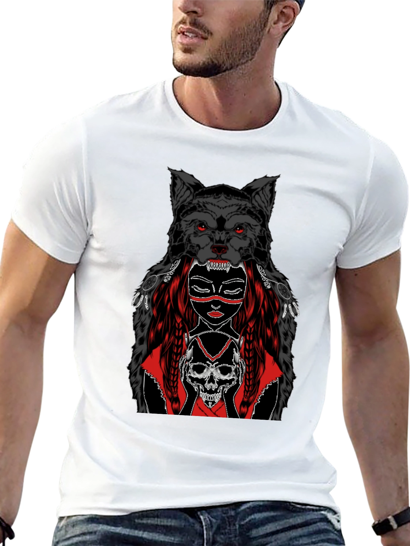 Wolf Spirit T-Shirt Graphic Tee