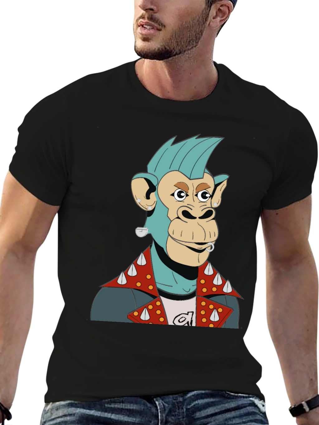 Punk Ape Graphic Tee - Cool & Unique Design
