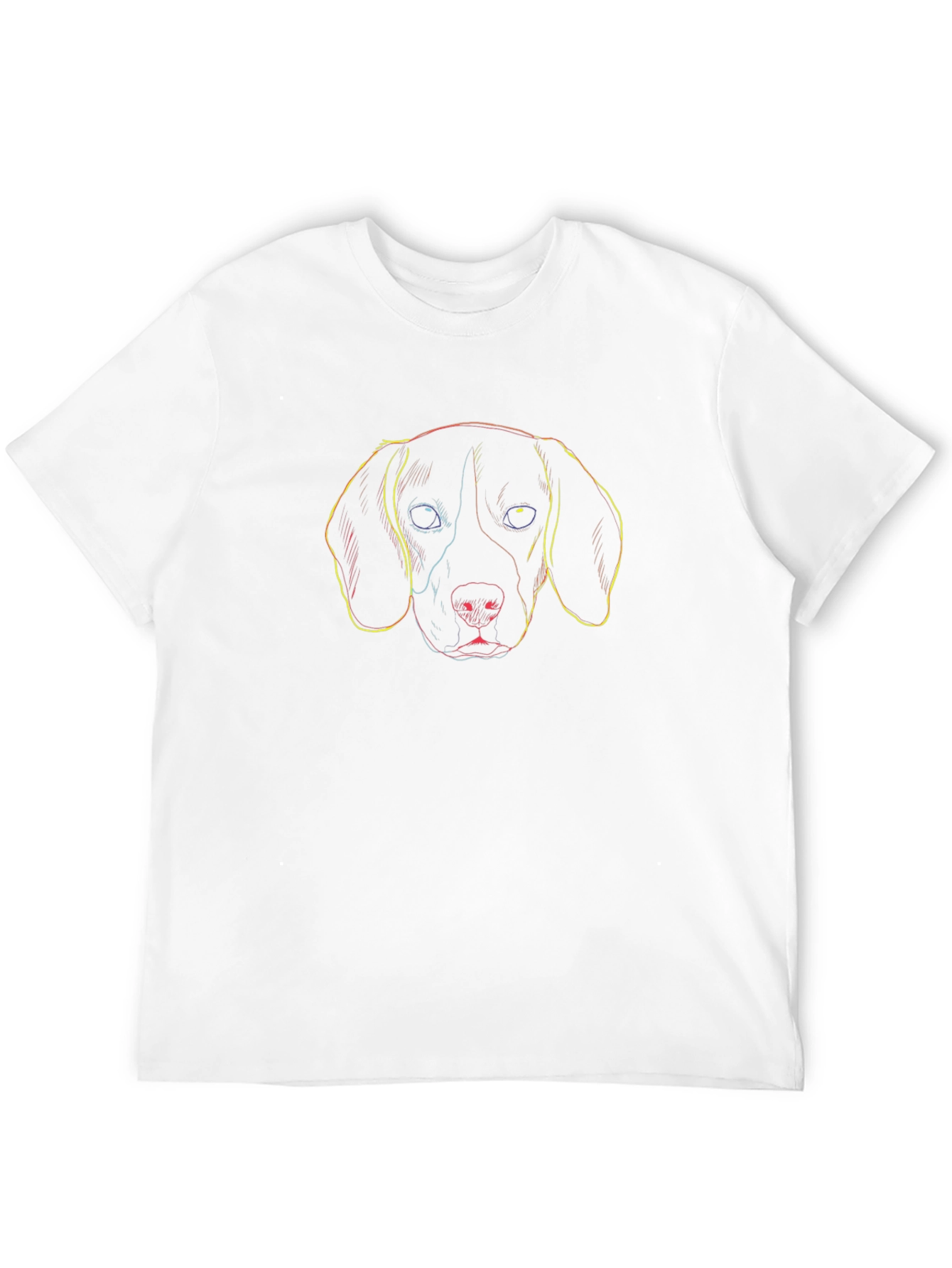 Dog Sketch T-Shirt - Cool Graphic Tee