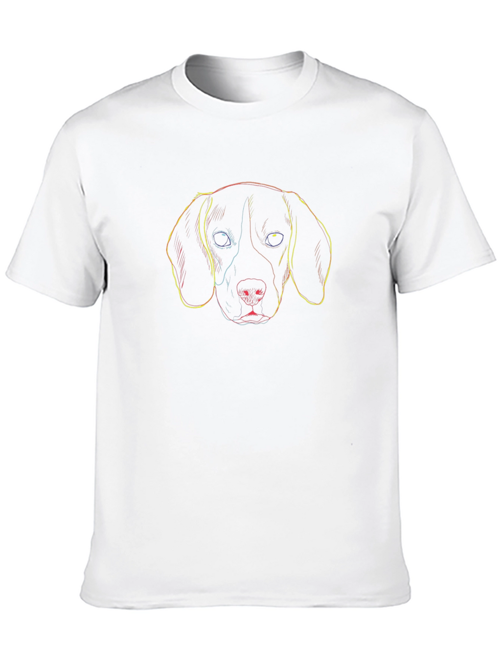 Dog Sketch T-Shirt - Cool Graphic Tee