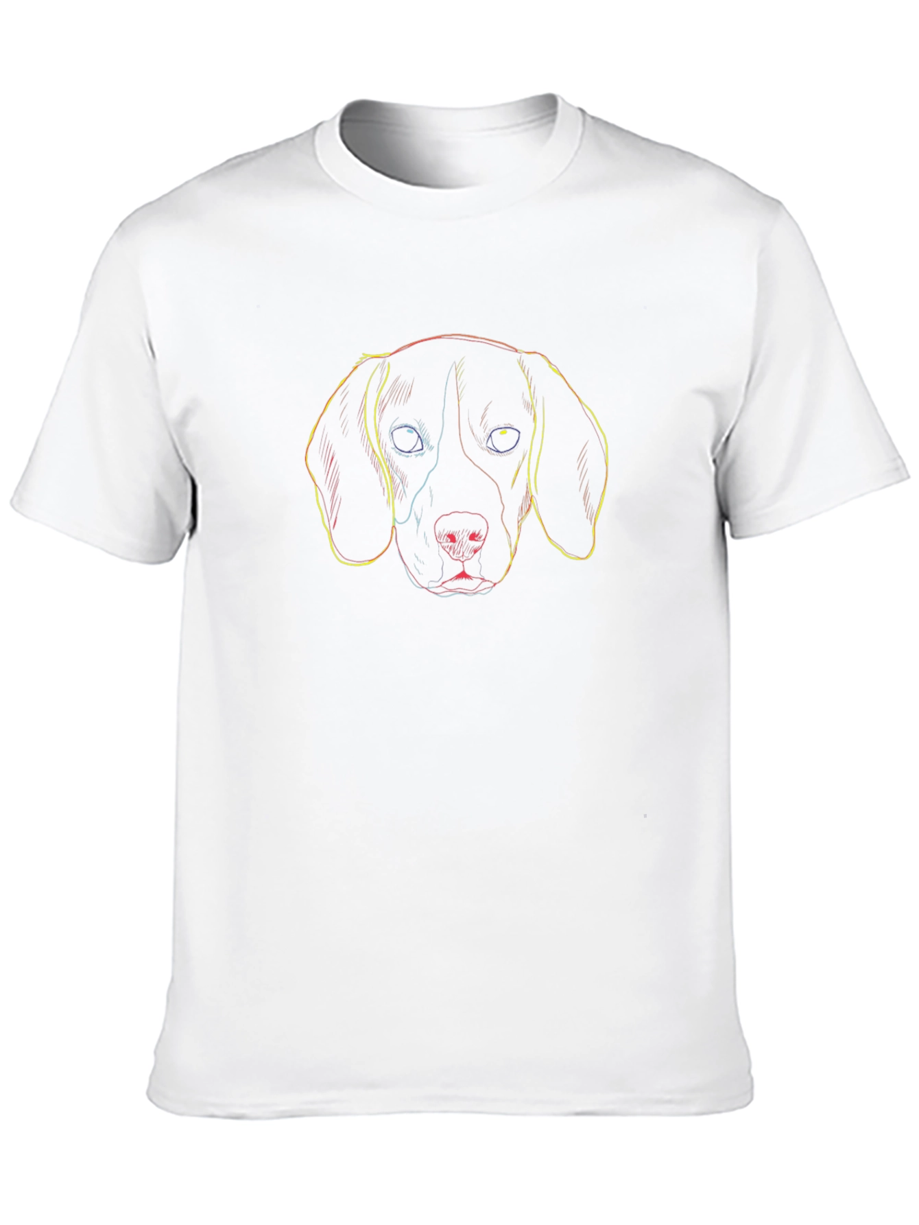 Dog Sketch T-Shirt - Cool Graphic Tee