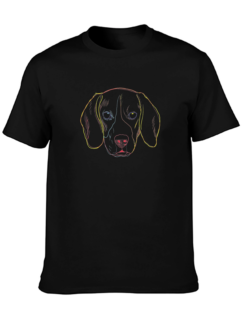 Dog Sketch T-Shirt - Cool Graphic Tee