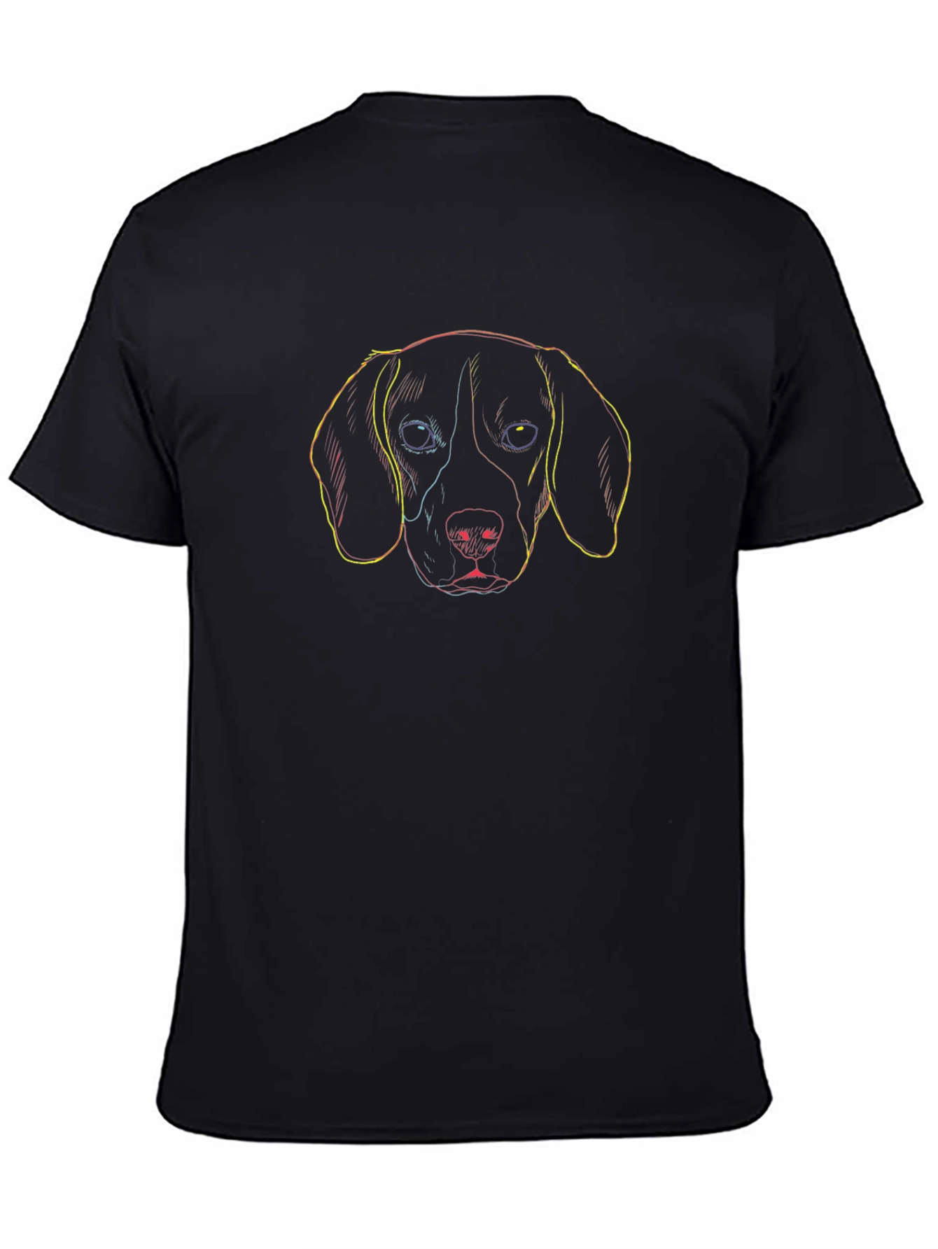 Dog Sketch T-Shirt - Cool Graphic Tee